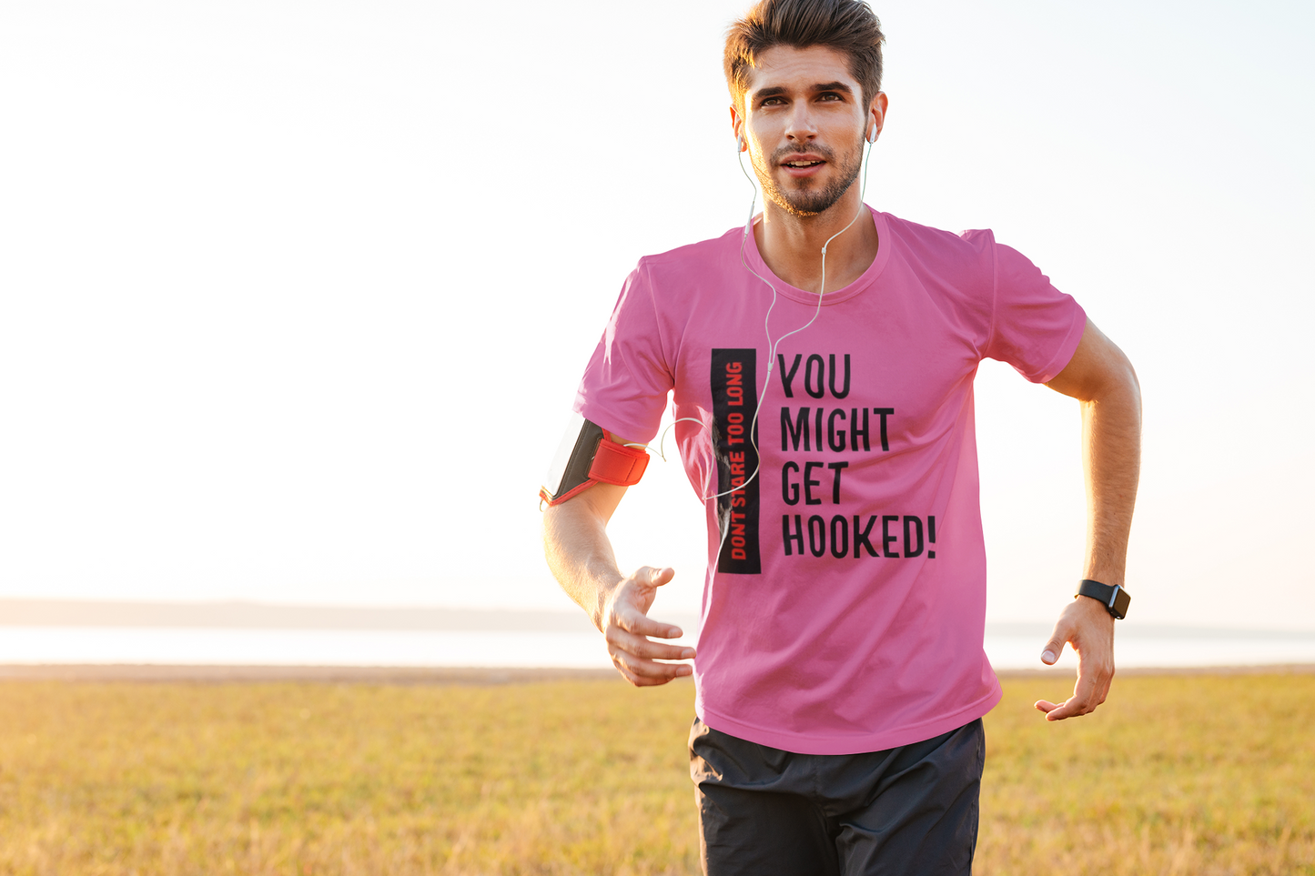 Shirt "Don’t Stare Too Long… You Might Get Hooked" – Flirty & Funny Graphic Tee