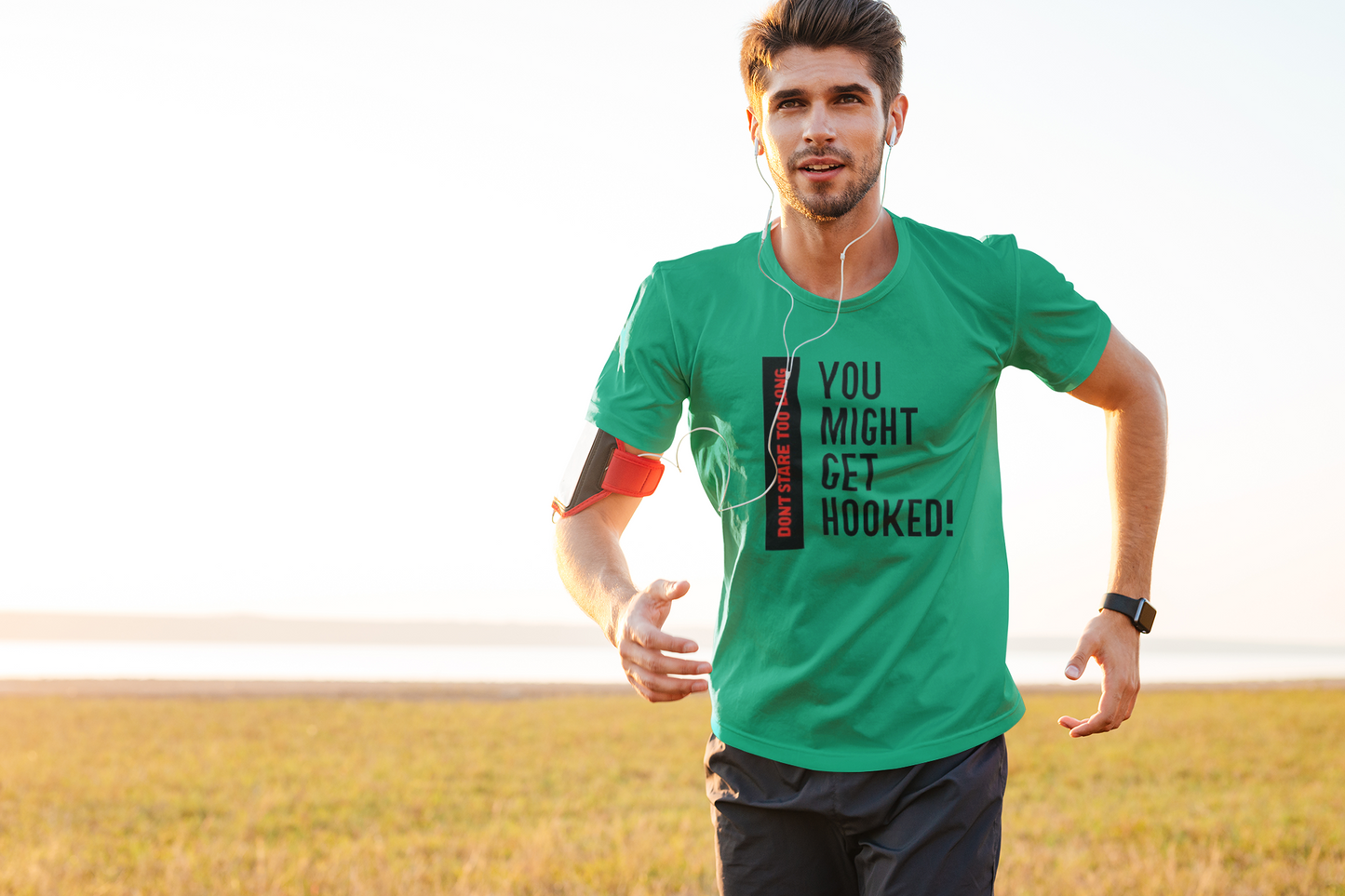 Shirt "Don’t Stare Too Long… You Might Get Hooked" – Flirty & Funny Graphic Tee