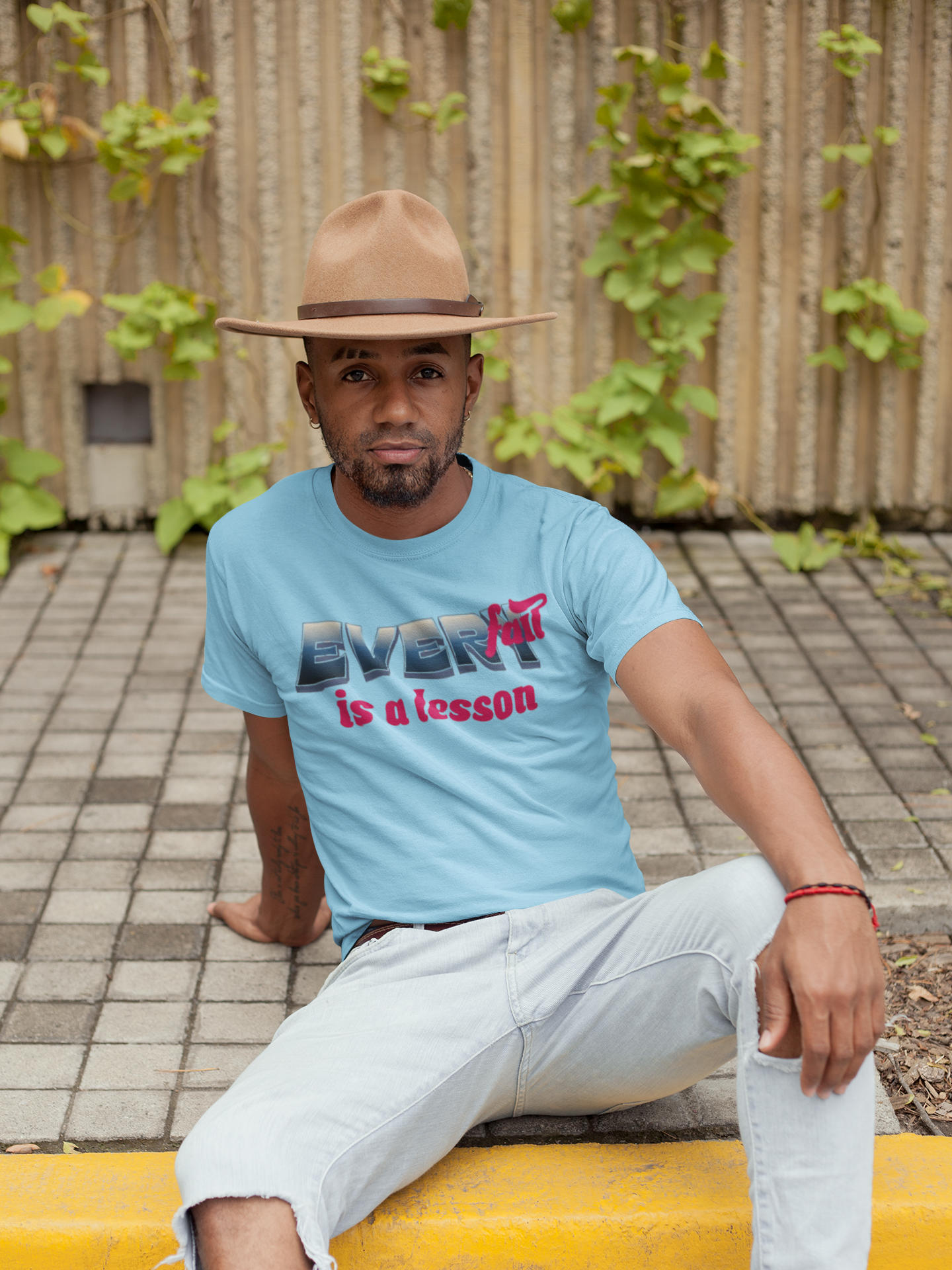 Shirt "Every Fall Is A Lesson" – Inspirational Graphic Tee for Growth & Resilience