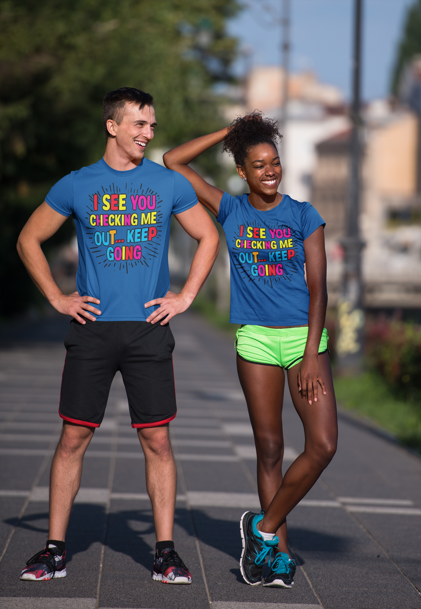 Shirt "I See You Checking Me Out… Keep Going" – Bold & Playful Tee