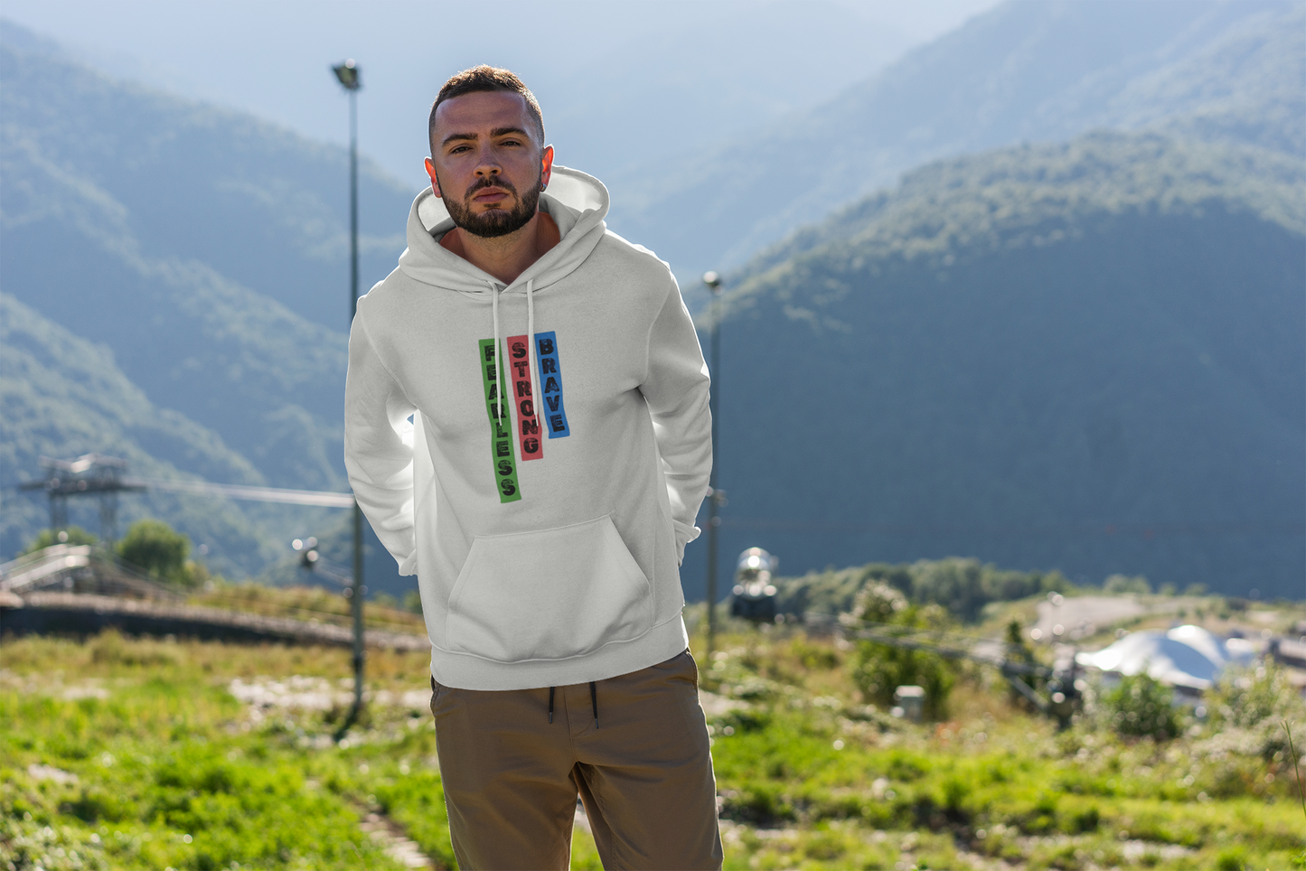 Hoodie - "Fearless - Strong - Brave"