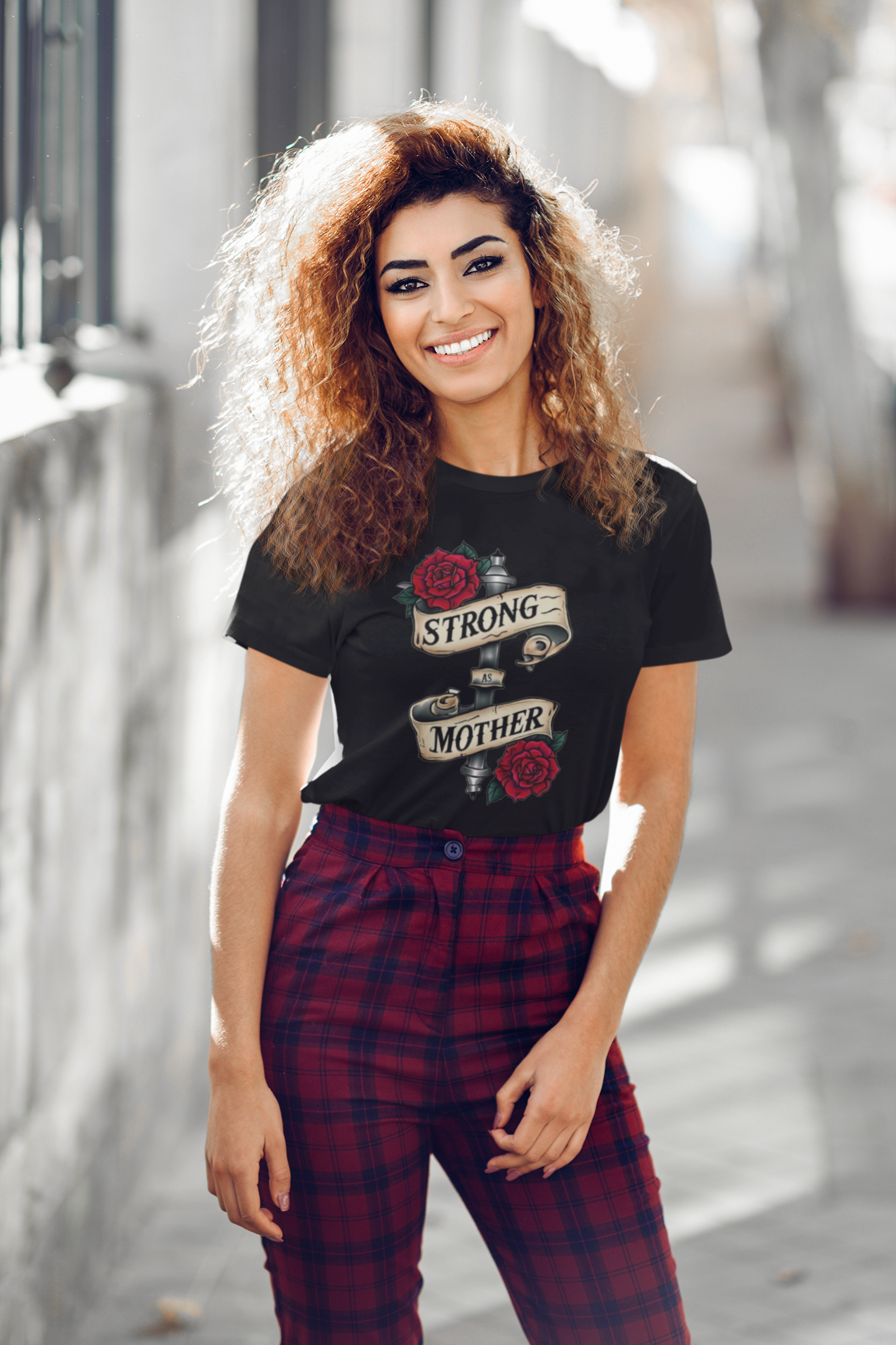 Shirt Strong As a Mother – Soft & Comfortable Tee for Moms - Unique Gift Idea