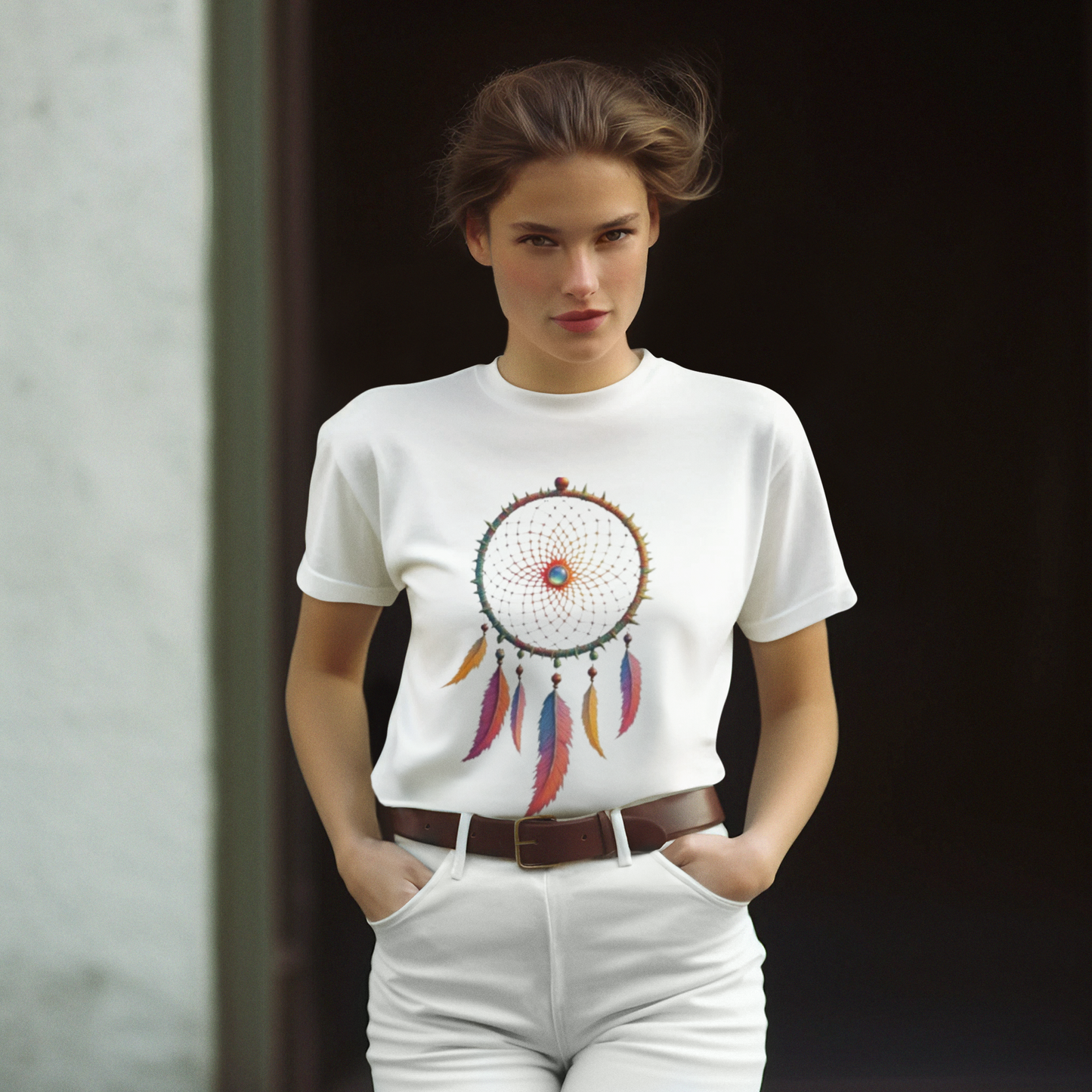 Shirt "Dreamcatcher" – Soft Bohemian Graphic Tee for Free Spirits & Nature Lovers