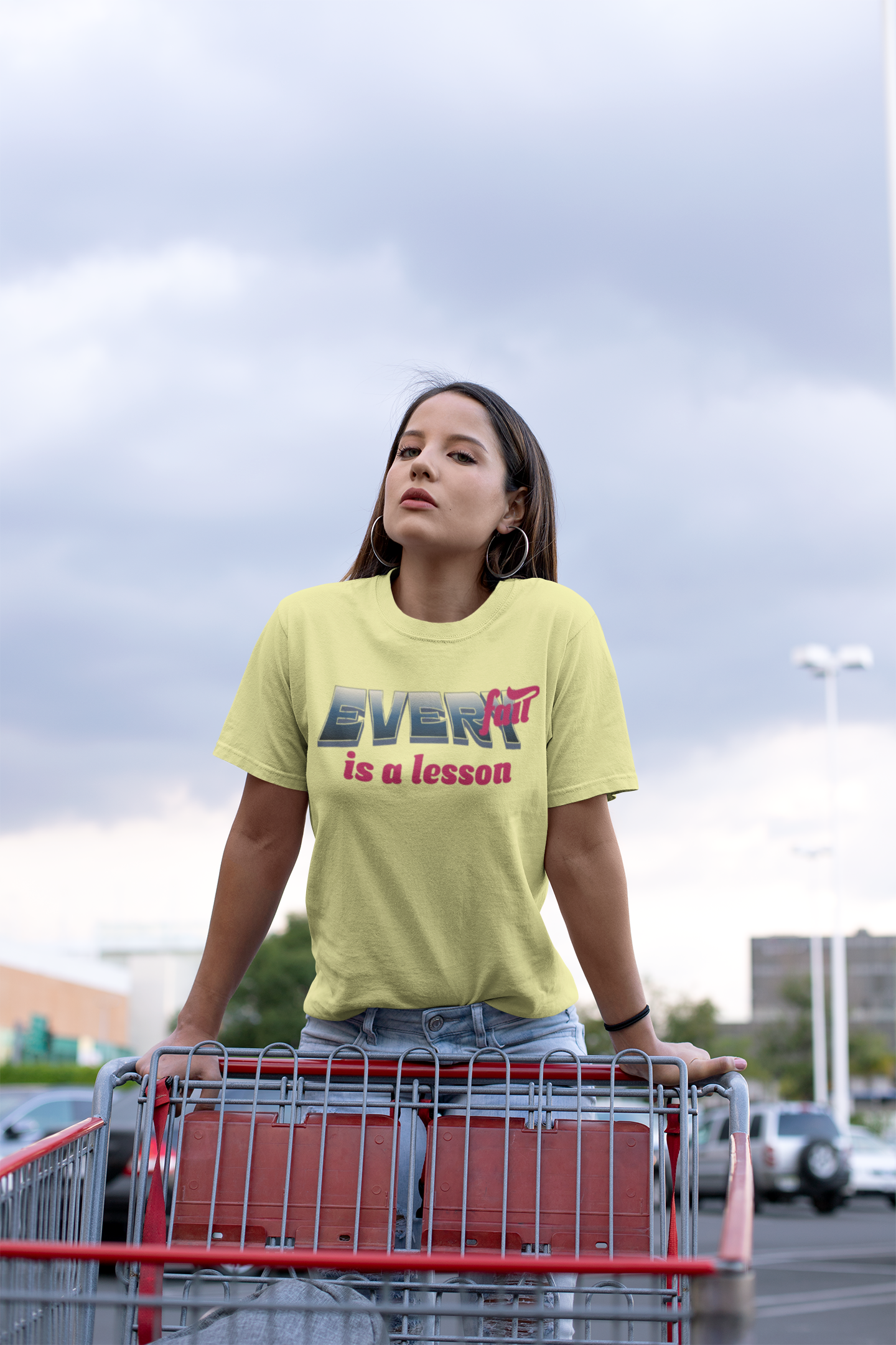 Shirt "Every Fall Is A Lesson" – Inspirational Graphic Tee for Growth & Resilience