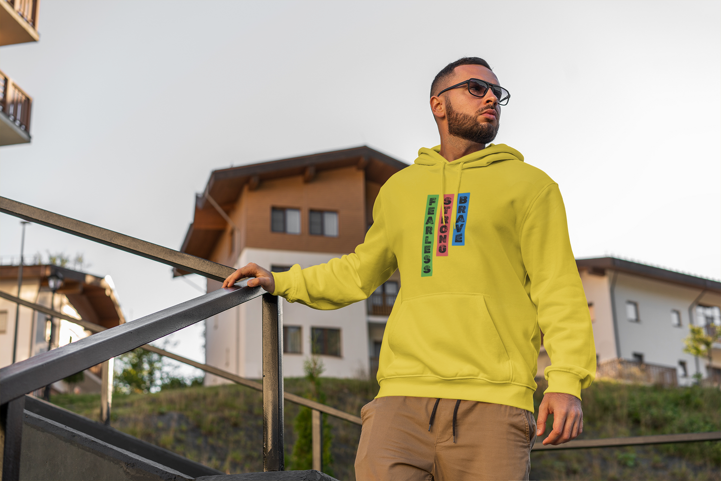 Hoodie - "Fearless - Strong - Brave"