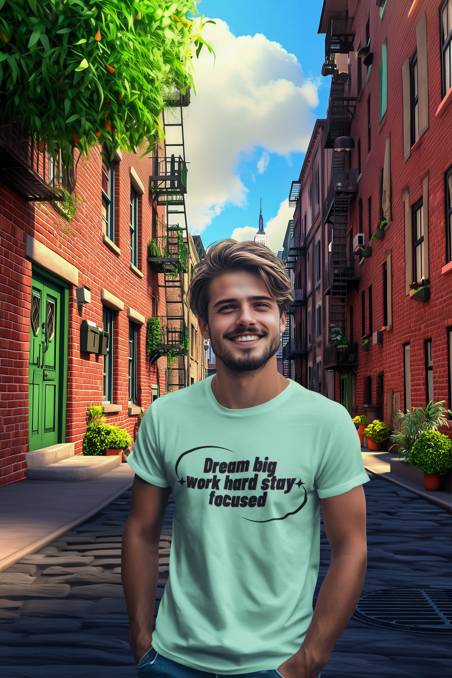 Shirt "Dream Big Work Hard Stay Focus"- Inspirational – Empowering Tee