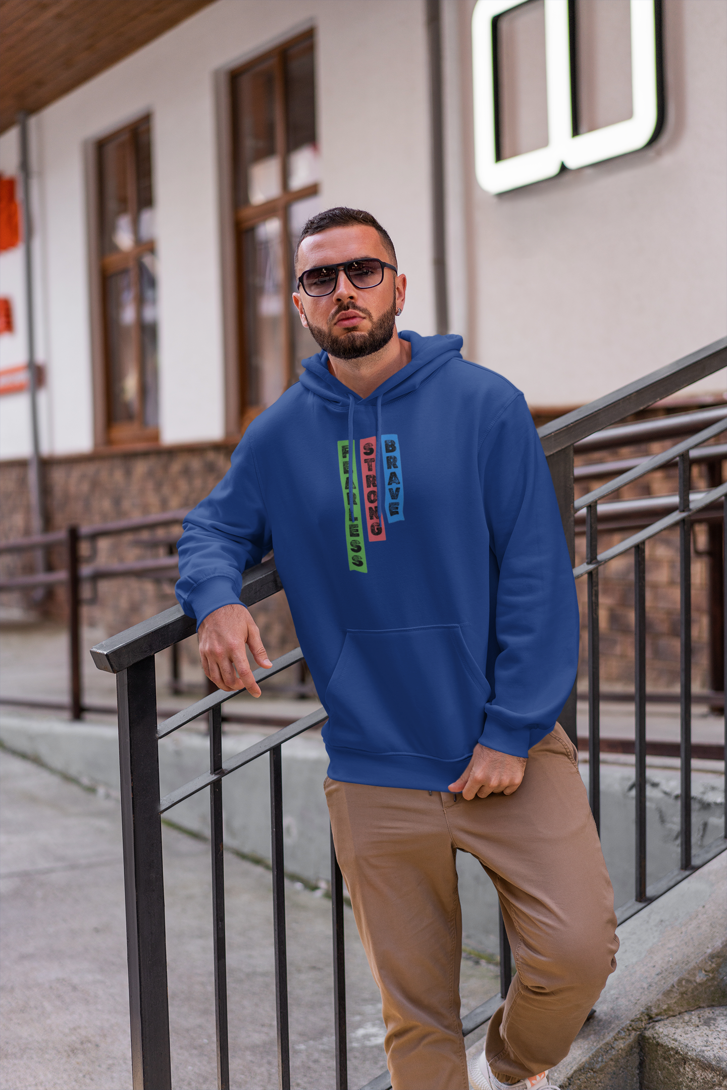 Hoodie - "Fearless - Strong - Brave"