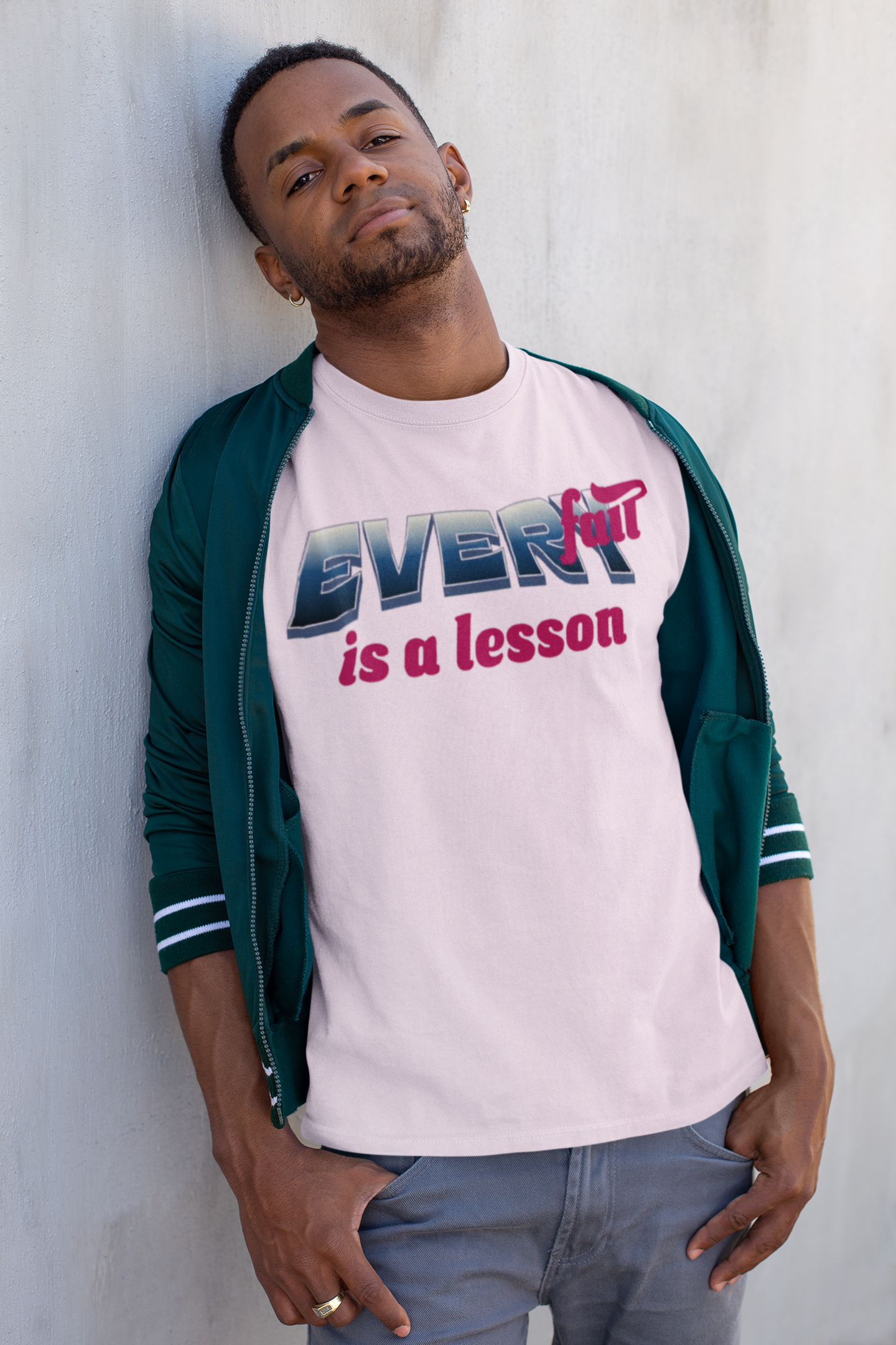 Shirt "Every Fall Is A Lesson" – Inspirational Graphic Tee for Growth & Resilience