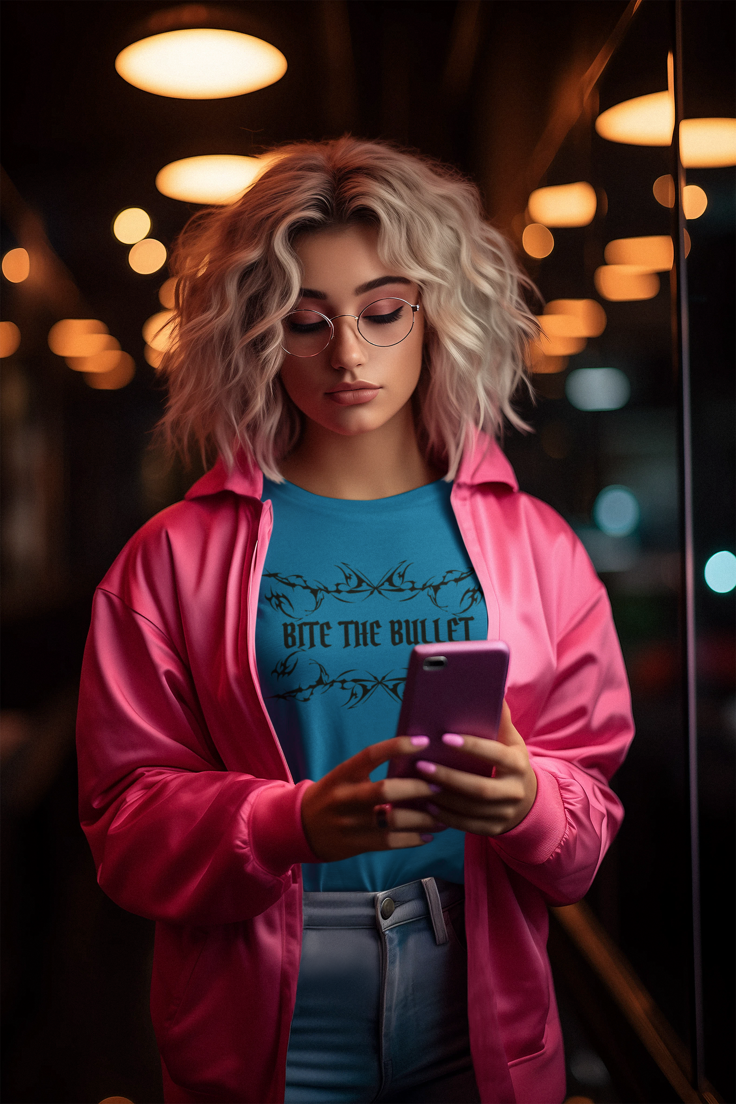 Shirt "Bite The Bullet" – Bold Graphic Tee for Risk-Takers & Rebels