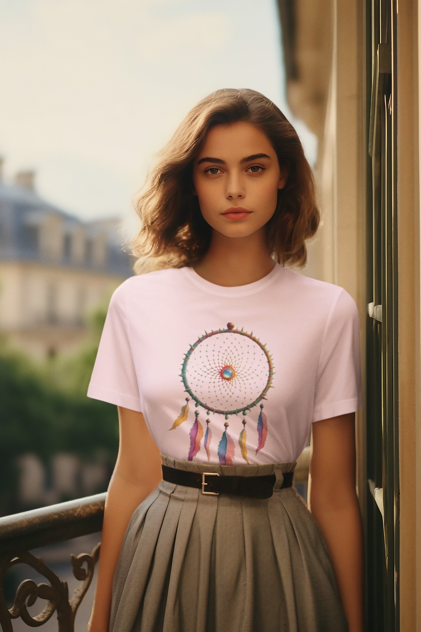 Shirt "Dreamcatcher" – Soft Bohemian Graphic Tee for Free Spirits & Nature Lovers