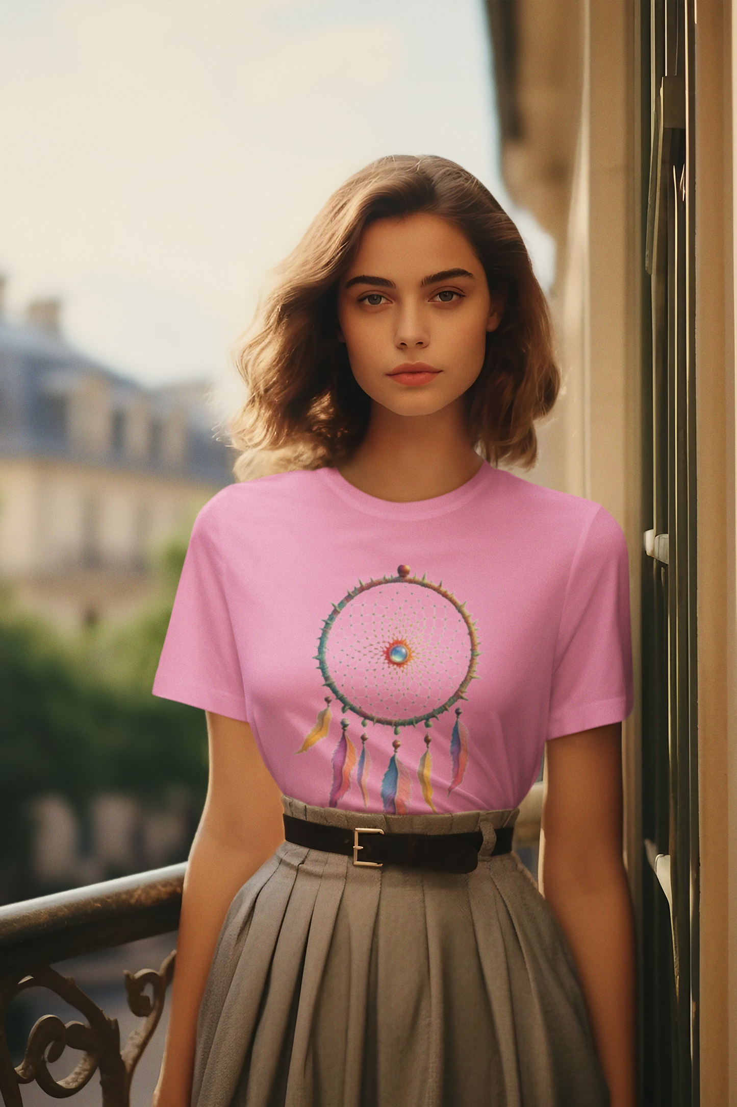 Shirt "Dreamcatcher" – Soft Bohemian Graphic Tee for Free Spirits & Nature Lovers