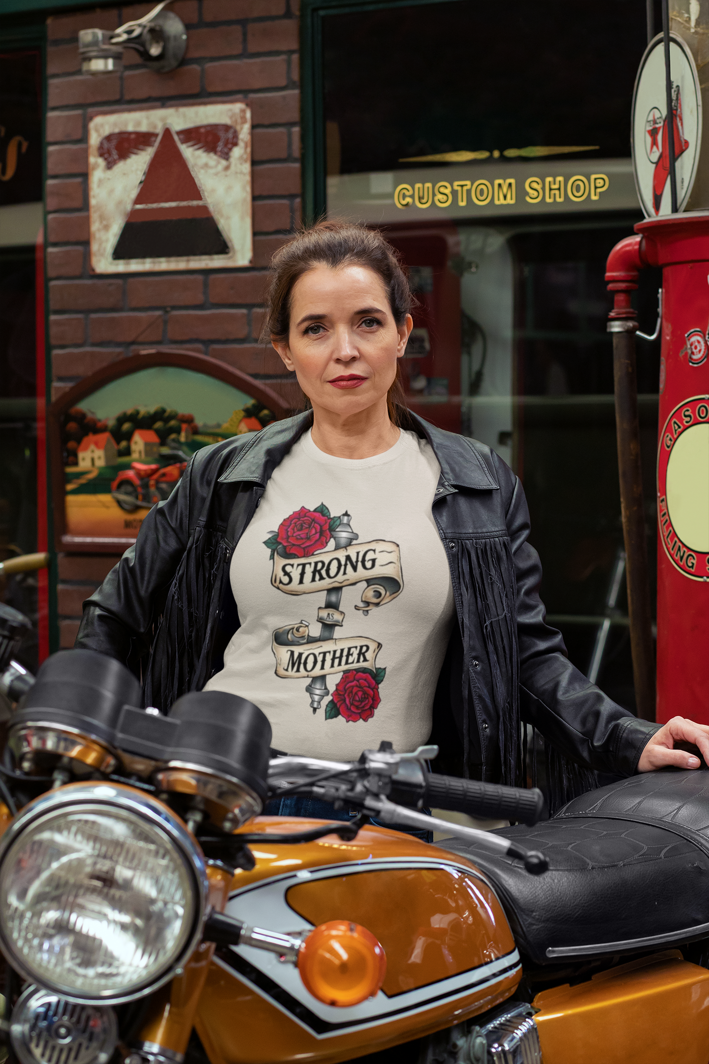 Shirt Strong As a Mother – Soft & Comfortable Tee for Moms - Unique Gift Idea