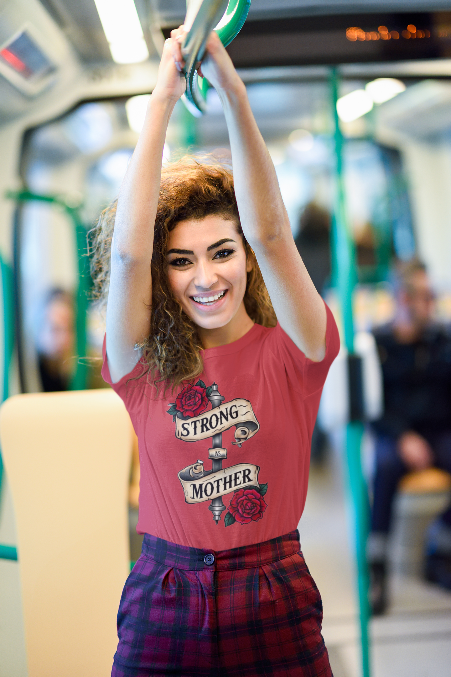 Shirt Strong As a Mother – Soft & Comfortable Tee for Moms - Unique Gift Idea