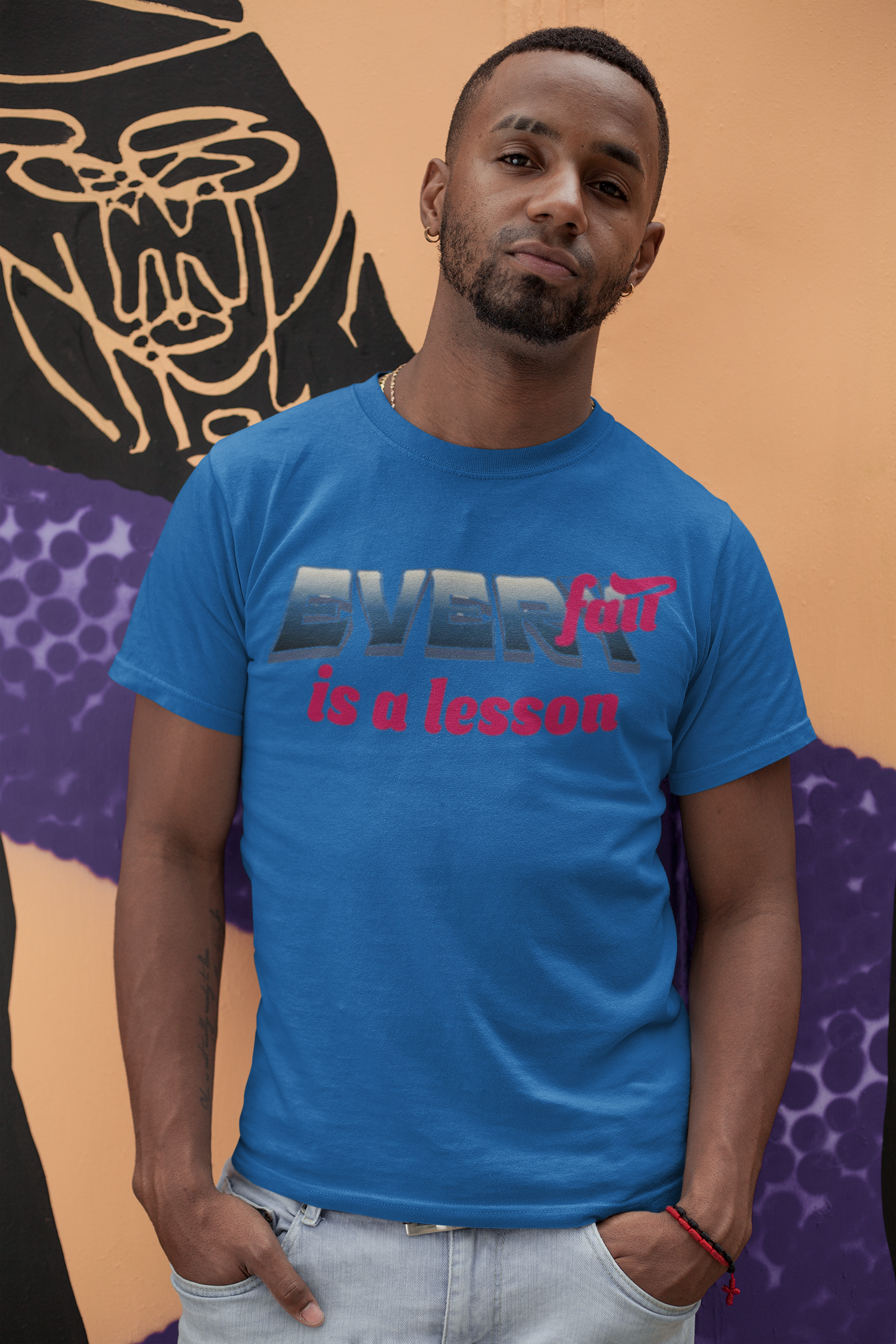 Shirt "Every Fall Is A Lesson" – Inspirational Graphic Tee for Growth & Resilience