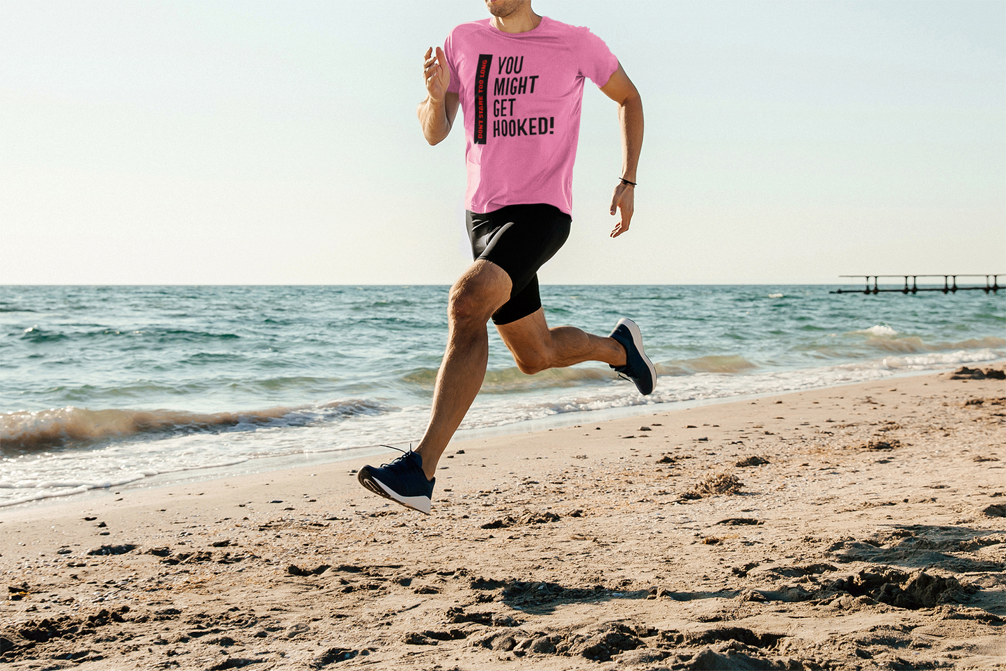 Shirt "Don’t Stare Too Long… You Might Get Hooked" – Flirty & Funny Graphic Tee