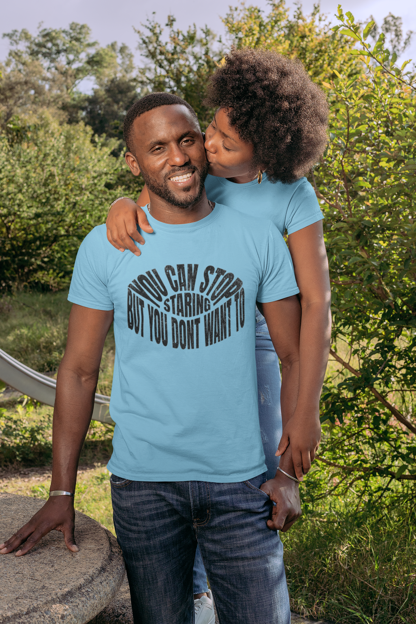 Shirt "You Can Stop Staring… But You Don’t Want To" – Funny & Bold Graphic Tee