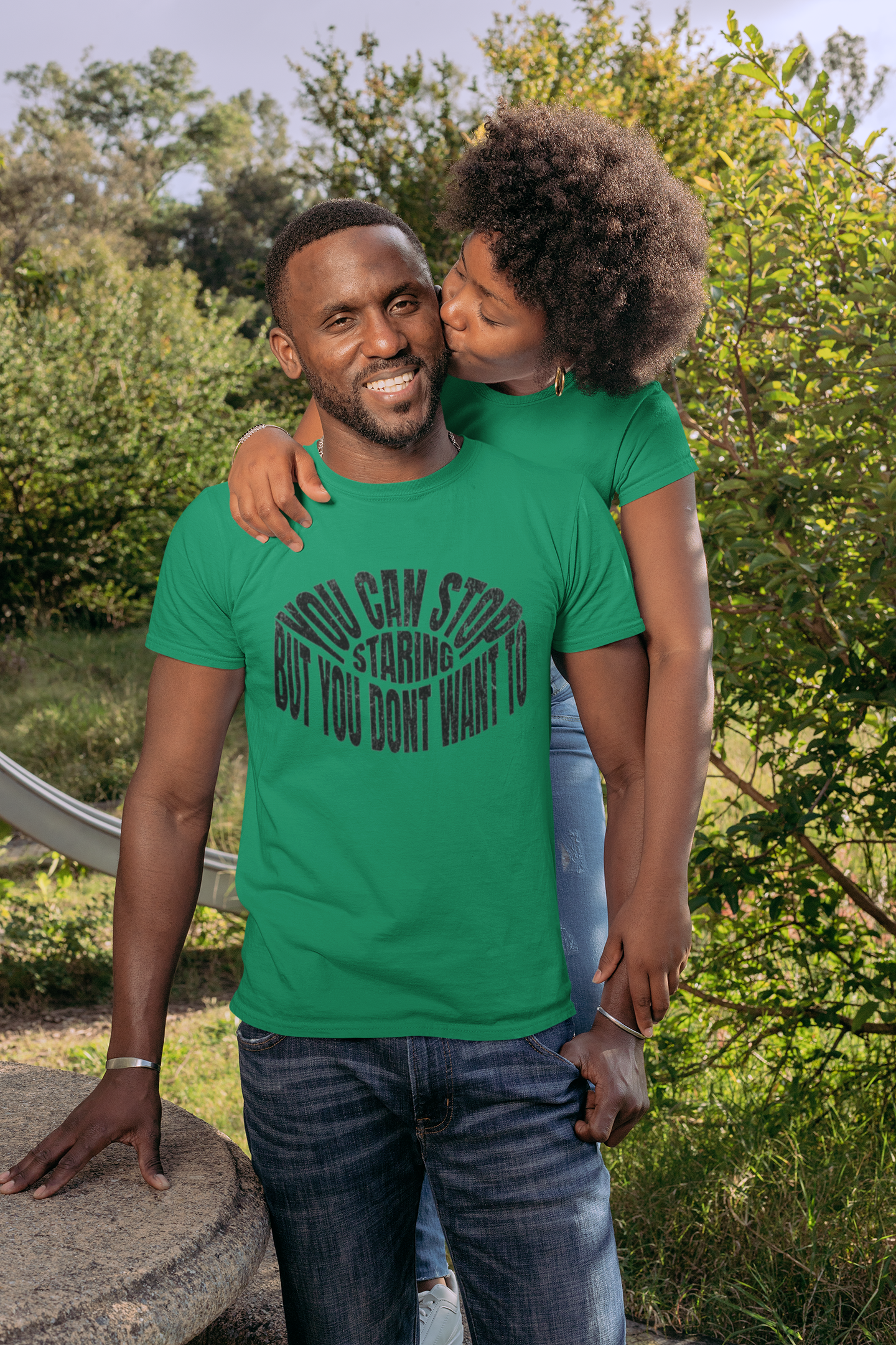 Shirt "You Can Stop Staring… But You Don’t Want To" – Funny & Bold Graphic Tee