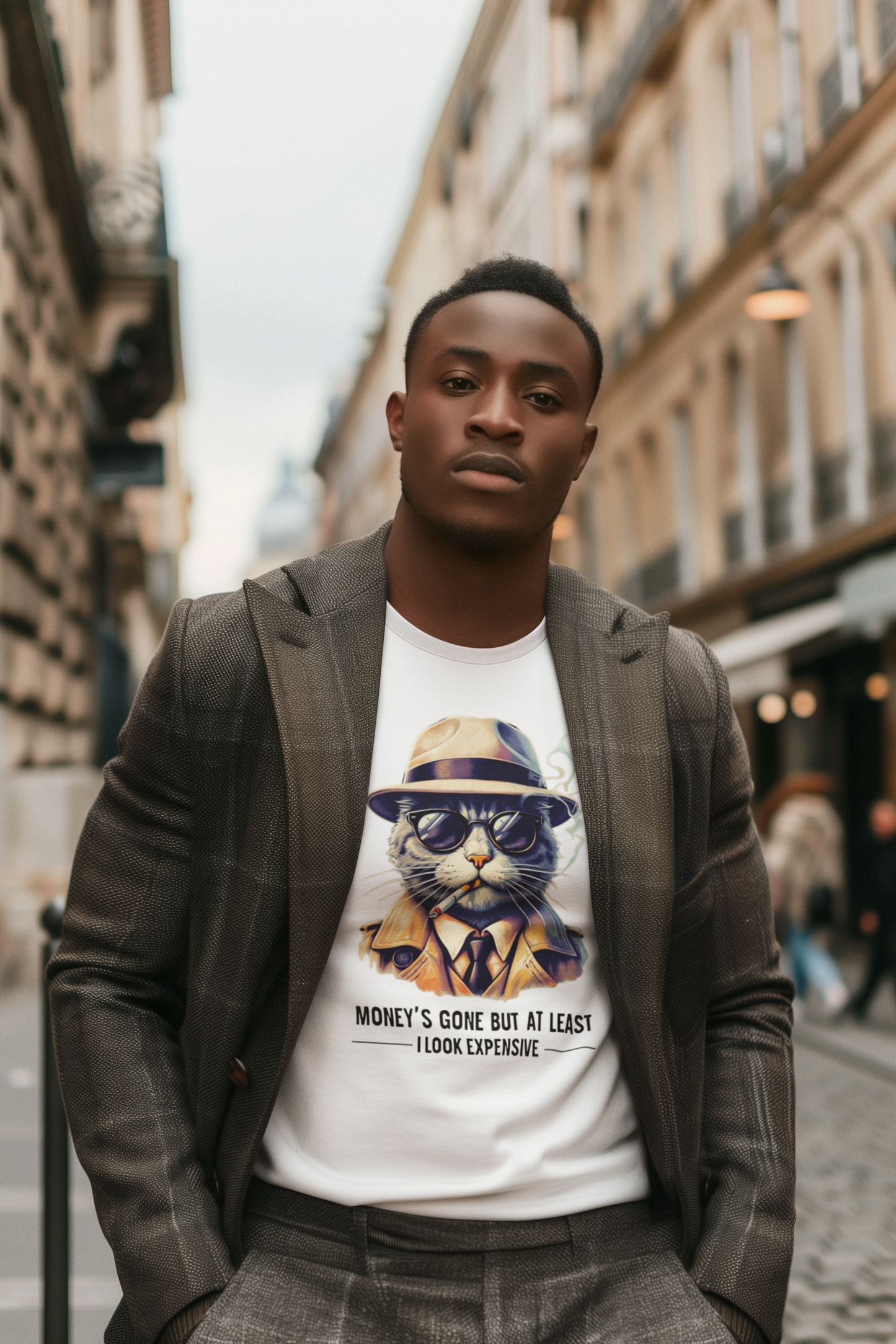 Shirt – Funny "Money’s Gone But I Look Expensive" Graphic Tee for Stylish People