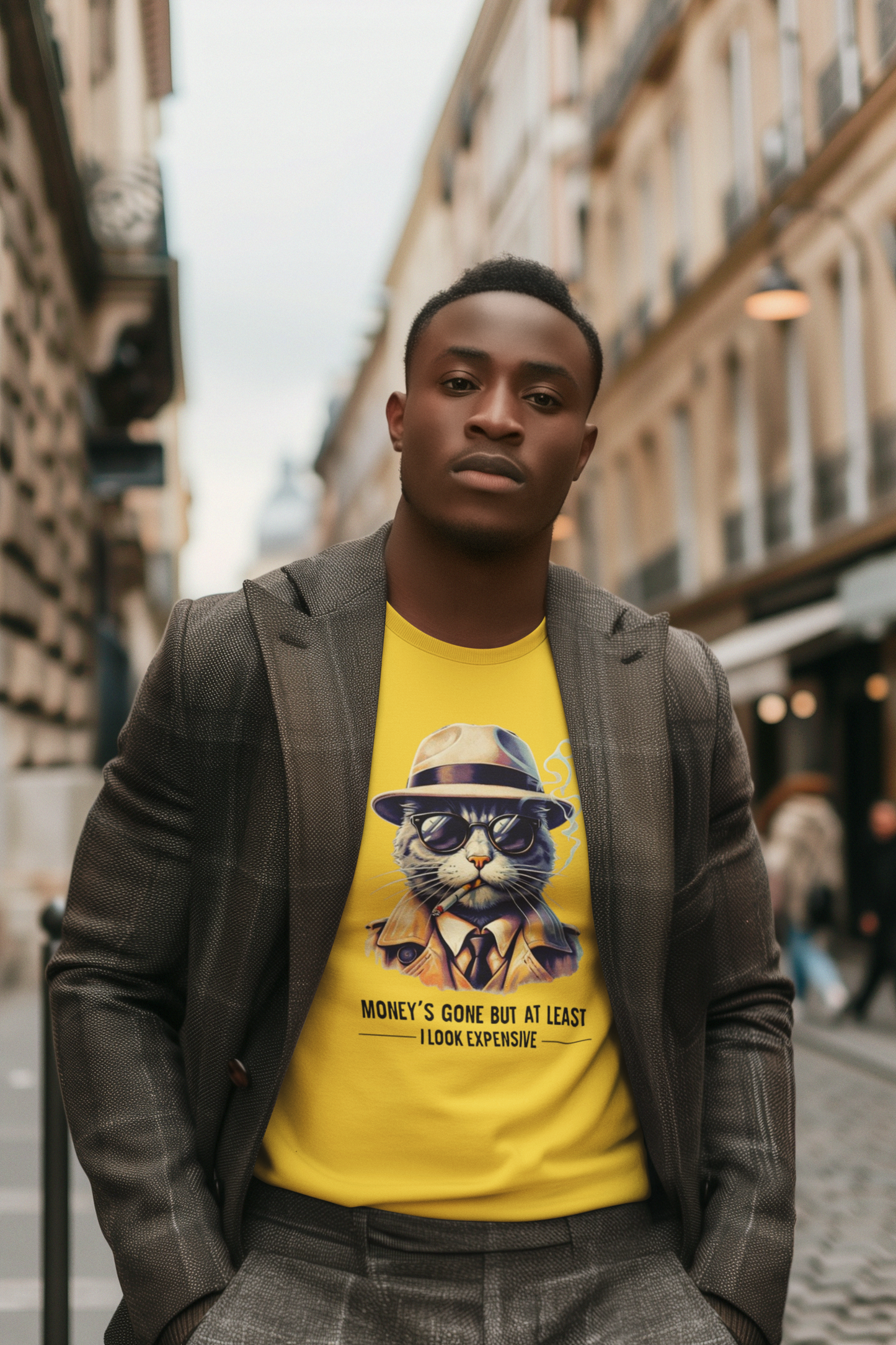 Shirt – Funny "Money’s Gone But I Look Expensive" Graphic Tee for Stylish People