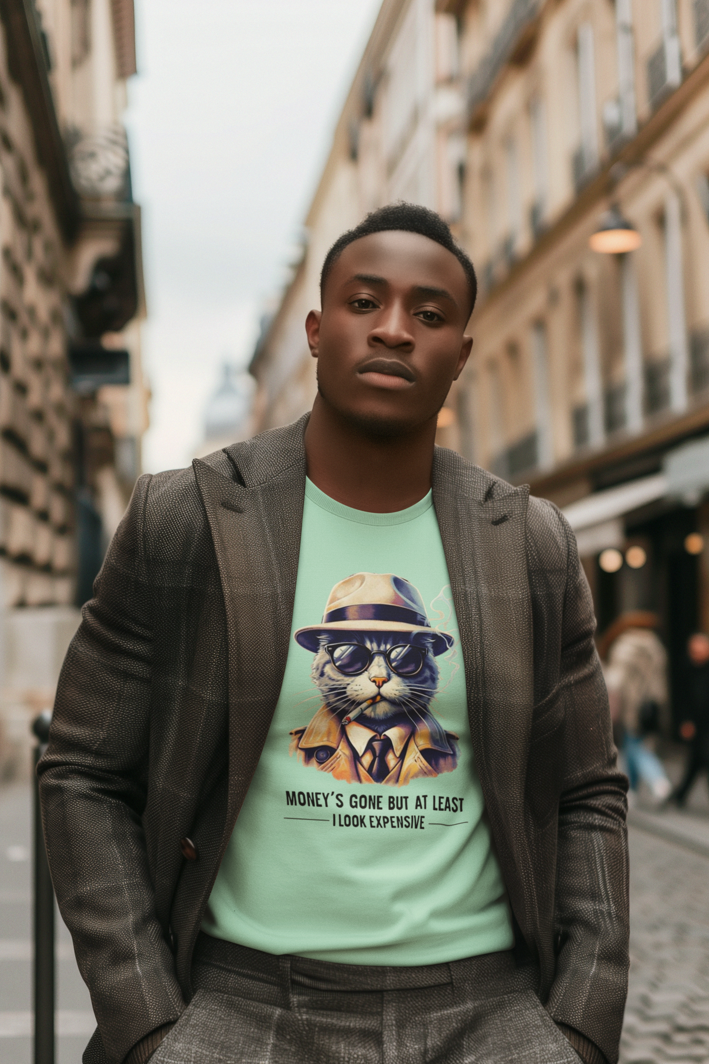 Shirt – Funny "Money’s Gone But I Look Expensive" Graphic Tee for Stylish People