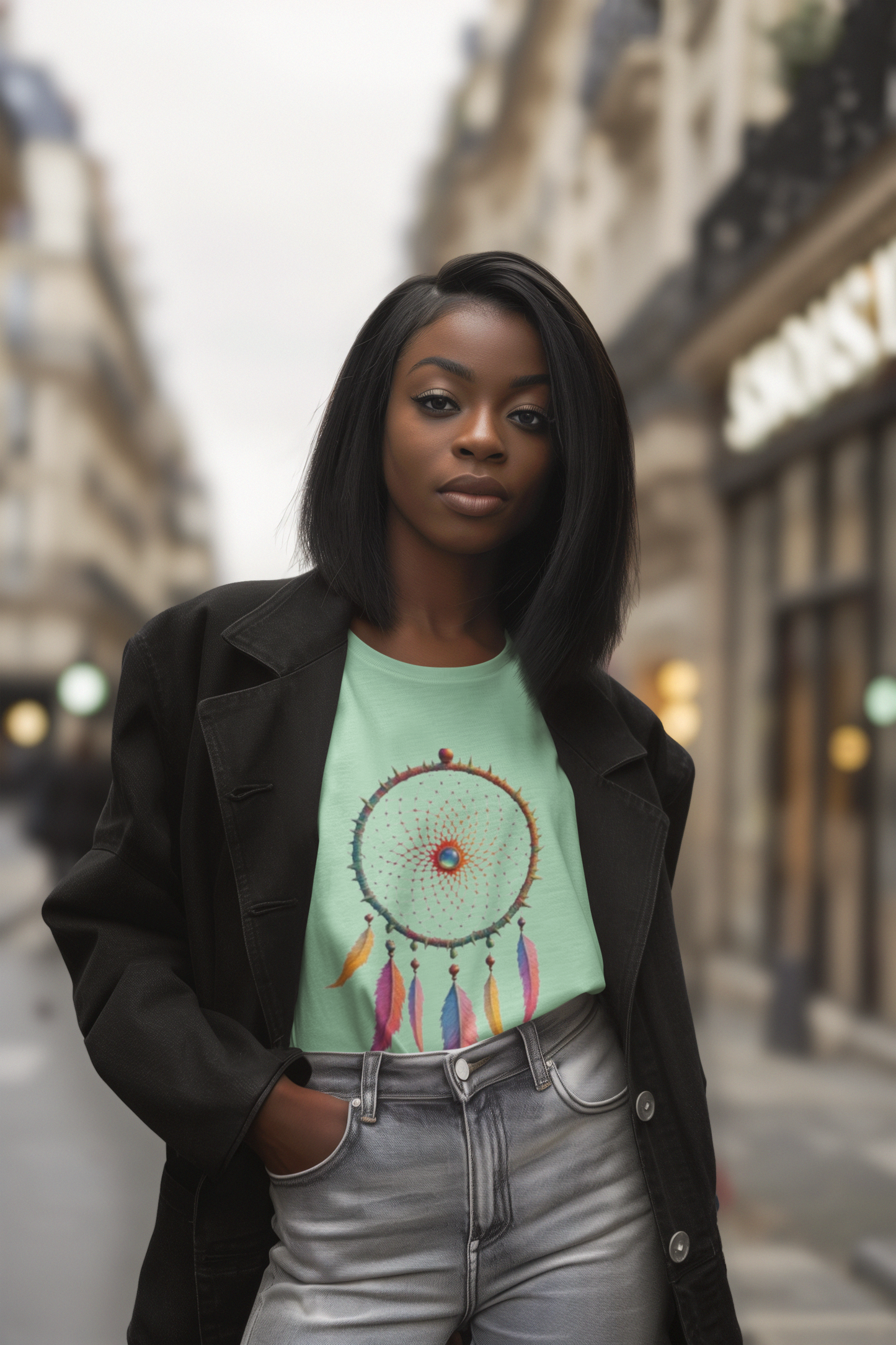 Shirt "Dreamcatcher" – Soft Bohemian Graphic Tee for Free Spirits & Nature Lovers