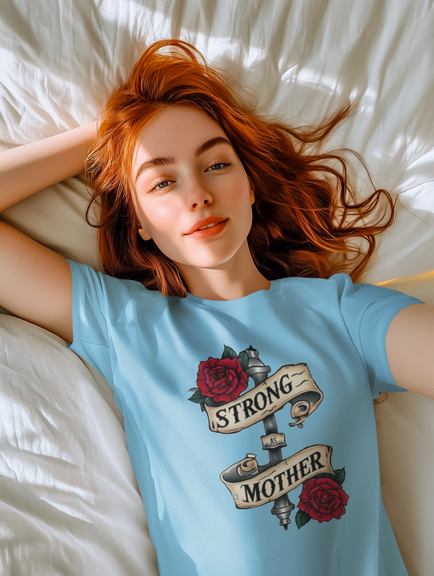 Shirt Strong As a Mother – Soft & Comfortable Tee for Moms - Unique Gift Idea