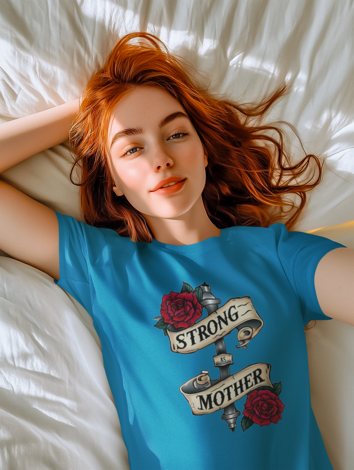 Shirt Strong As a Mother – Soft & Comfortable Tee for Moms - Unique Gift Idea