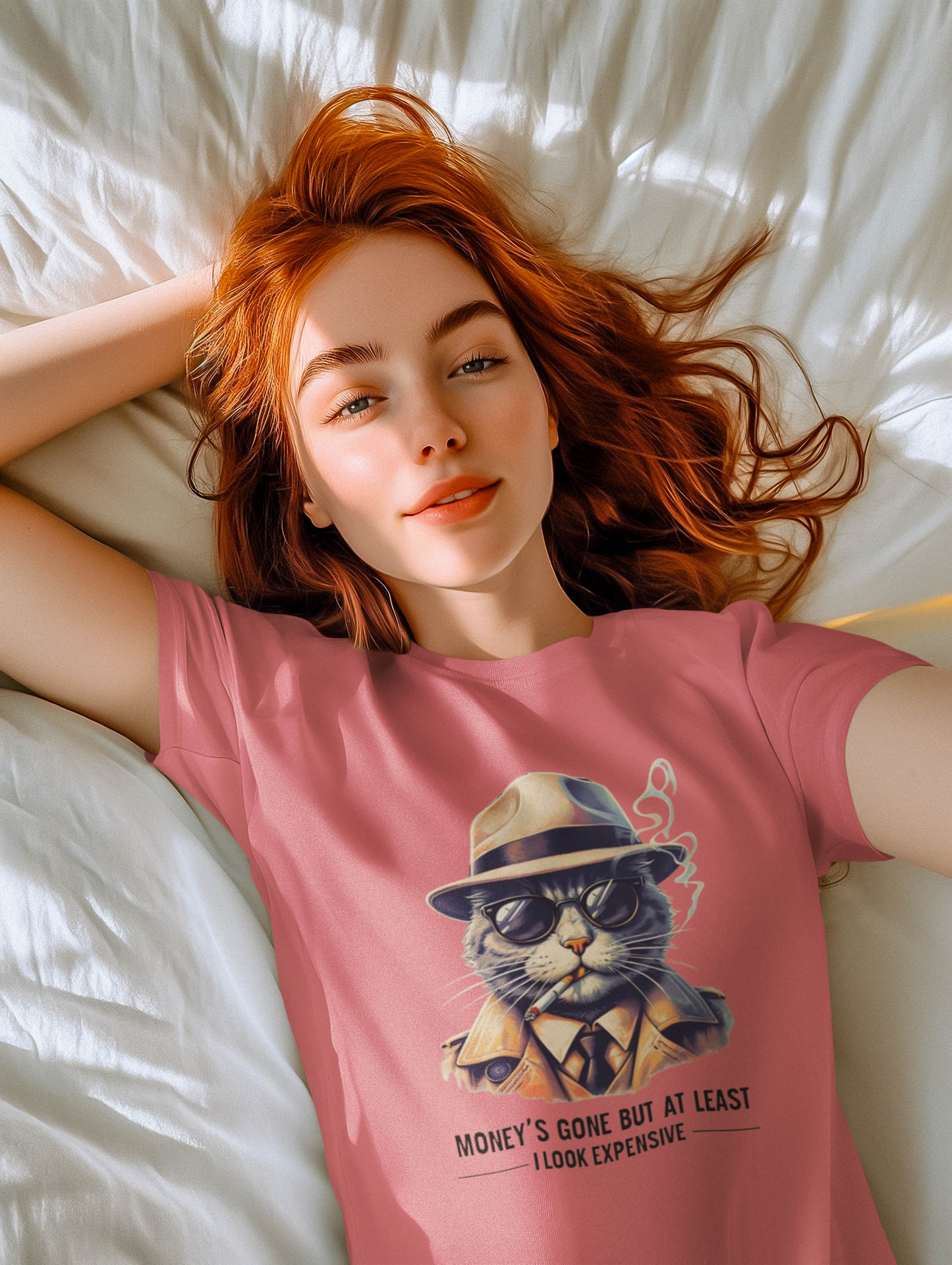 Shirt – Funny "Money’s Gone But I Look Expensive" Graphic Tee for Stylish People