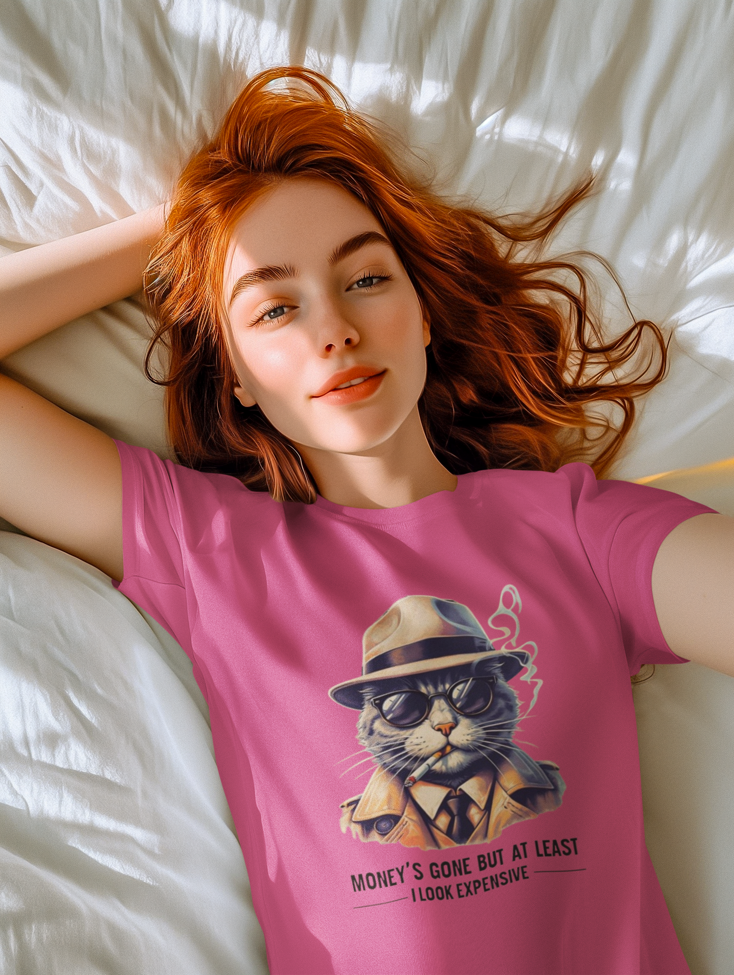 Shirt – Funny "Money’s Gone But I Look Expensive" Graphic Tee for Stylish People