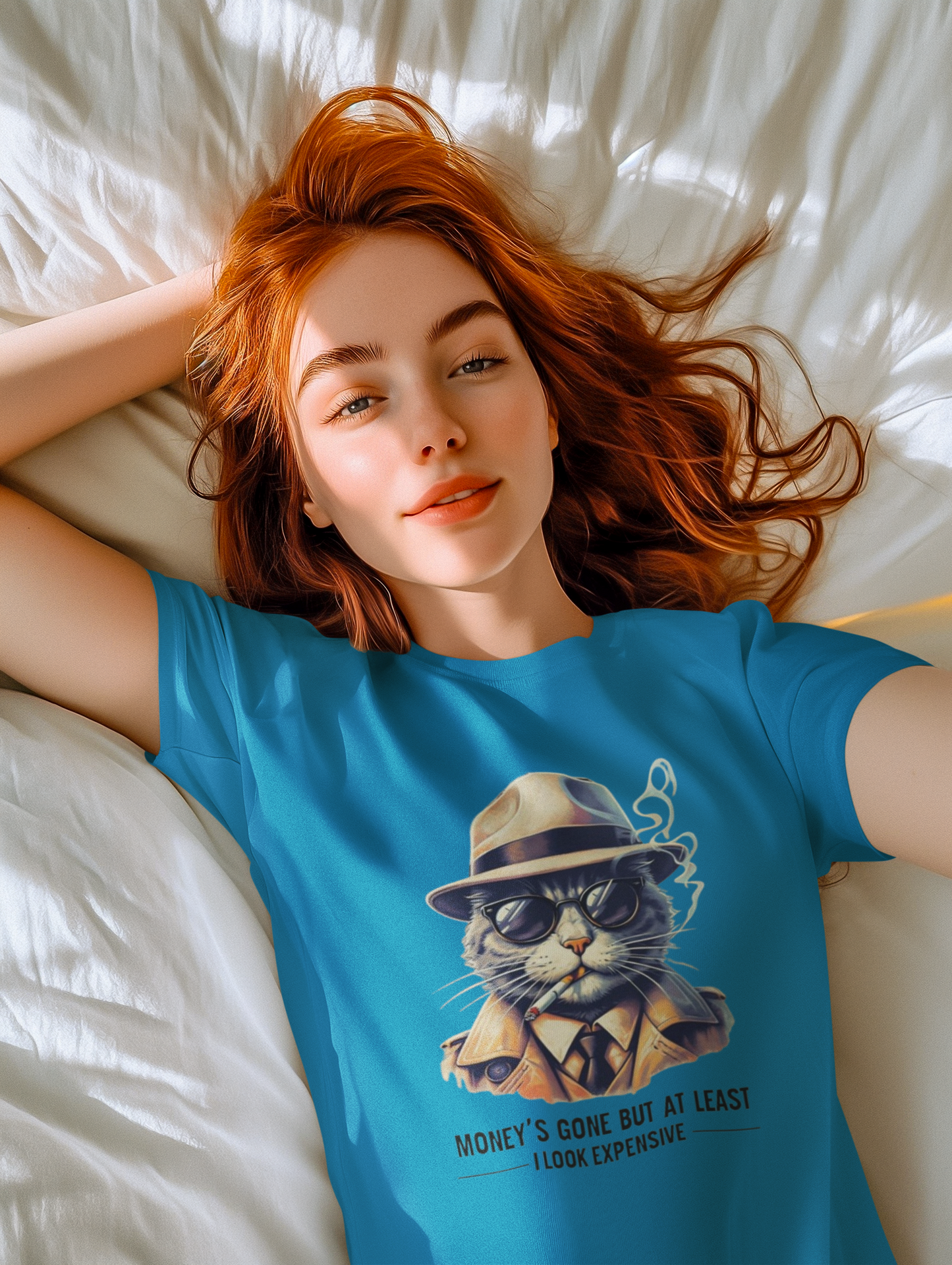 Shirt – Funny "Money’s Gone But I Look Expensive" Graphic Tee for Stylish People