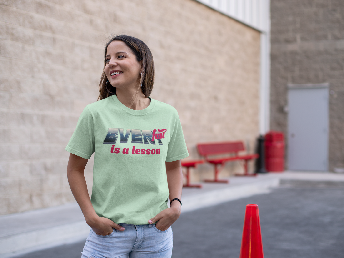 Shirt "Every Fall Is A Lesson" – Inspirational Graphic Tee for Growth & Resilience