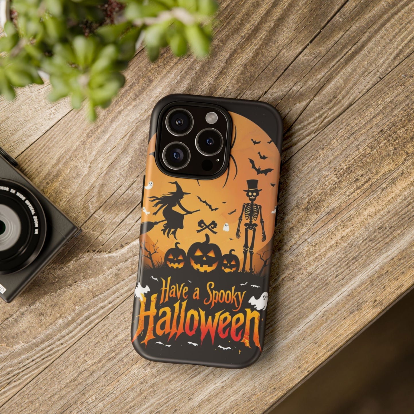 Halloween Phone Case with Jack-o'-Lanterns & Skeletons – Spooky & Stylish Protective Cover