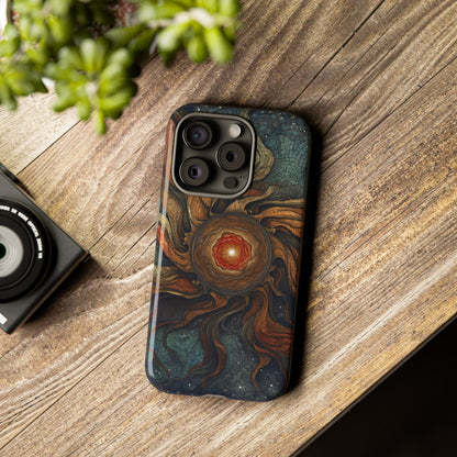 Phone Case Sun Core Galaxy – Abstract Cosmic Art Design