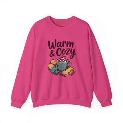 Sweatshirt Warm & Cozy with Cute Mug and Winter Accessories – Fall & Winter Casual