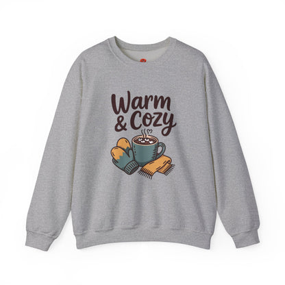 Sweatshirt Warm & Cozy with Cute Mug and Winter Accessories – Fall & Winter Casual