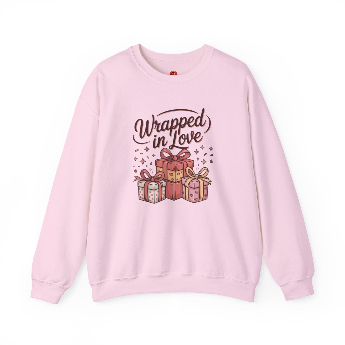 Sweatshirt "Wrapped in Love" Graphic – Cute Gift Box Design, Cozy Fall & Winter Pullover