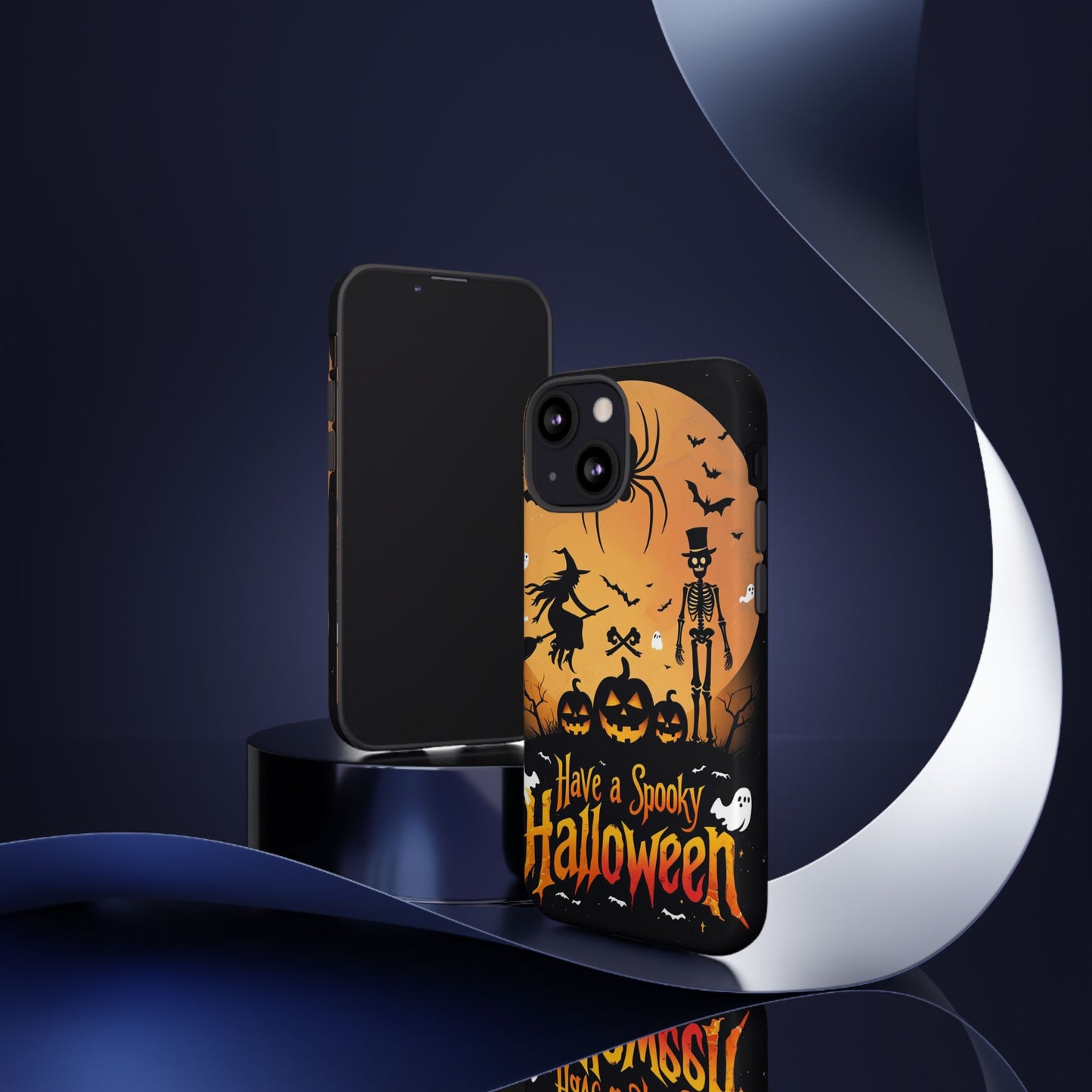 Halloween Phone Case with Jack-o'-Lanterns & Skeletons – Spooky & Stylish Protective Cover