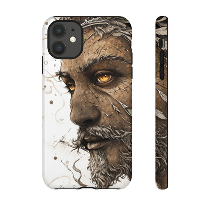 Phone Case Mystical Deity Portrait with Powerful Serene Expression and Ethereal Hues