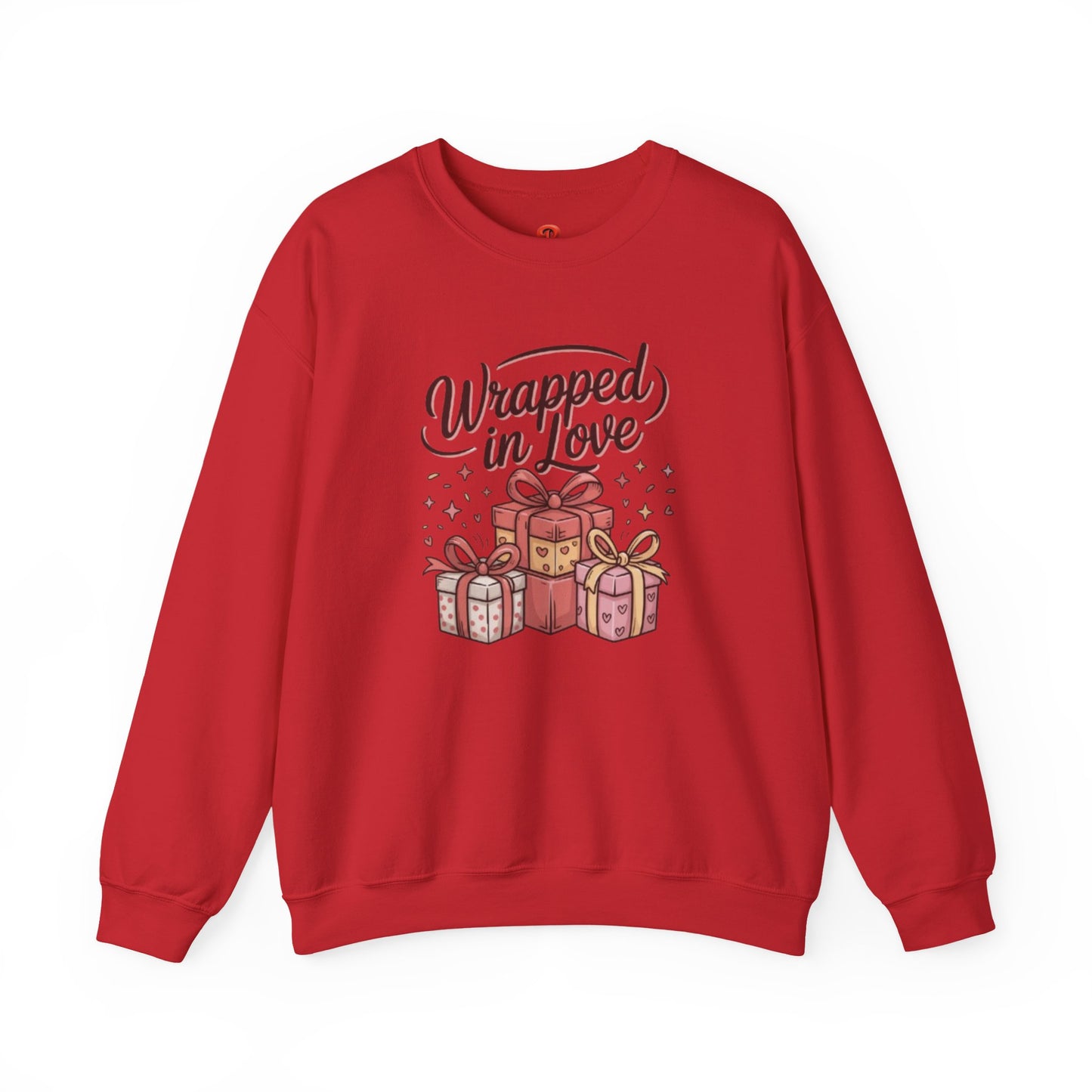 Sweatshirt "Wrapped in Love" Graphic – Cute Gift Box Design, Cozy Fall & Winter Pullover