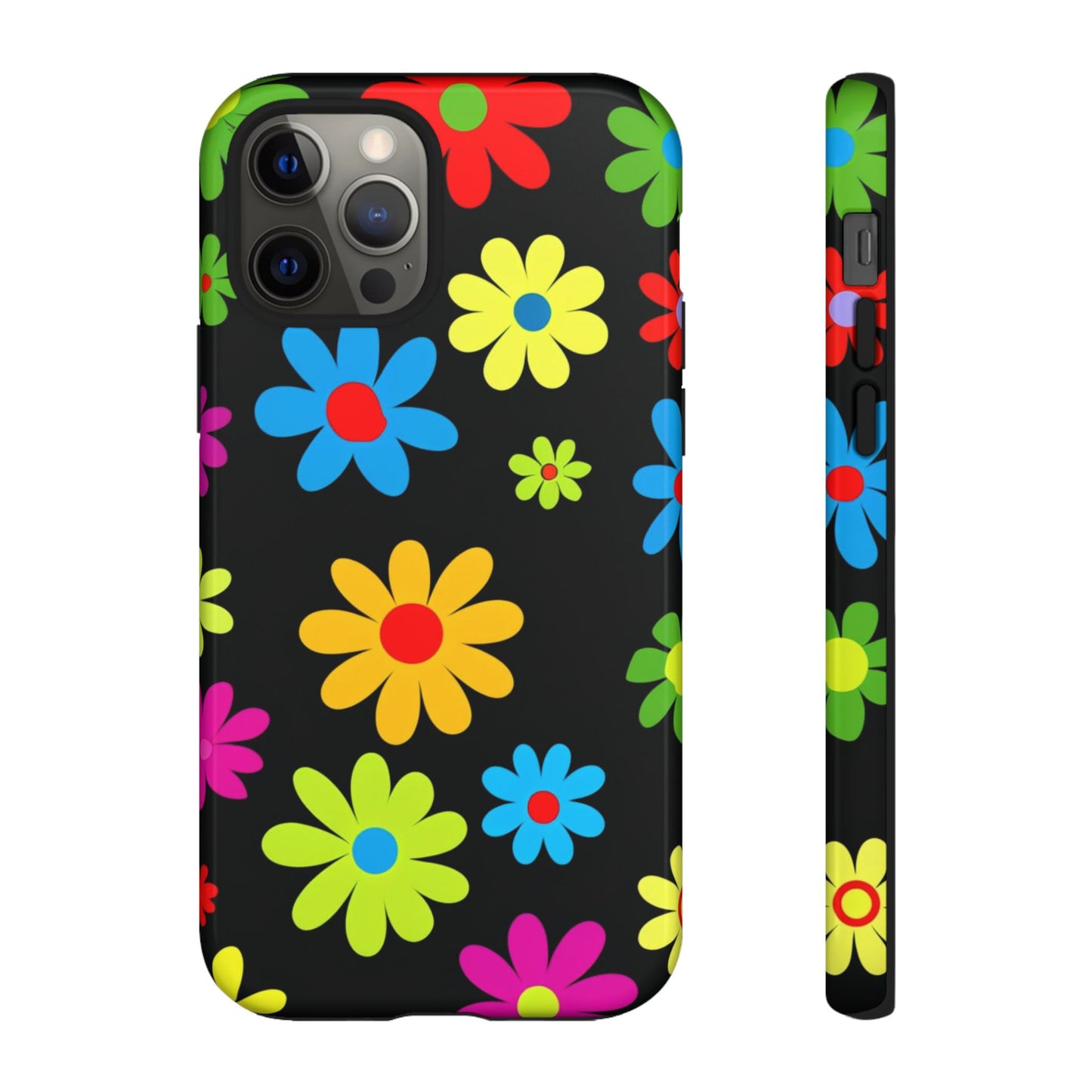 Phone Case Colorful Daisy – Cute Floral Cover - Aesthetic Multicolor Flower Case