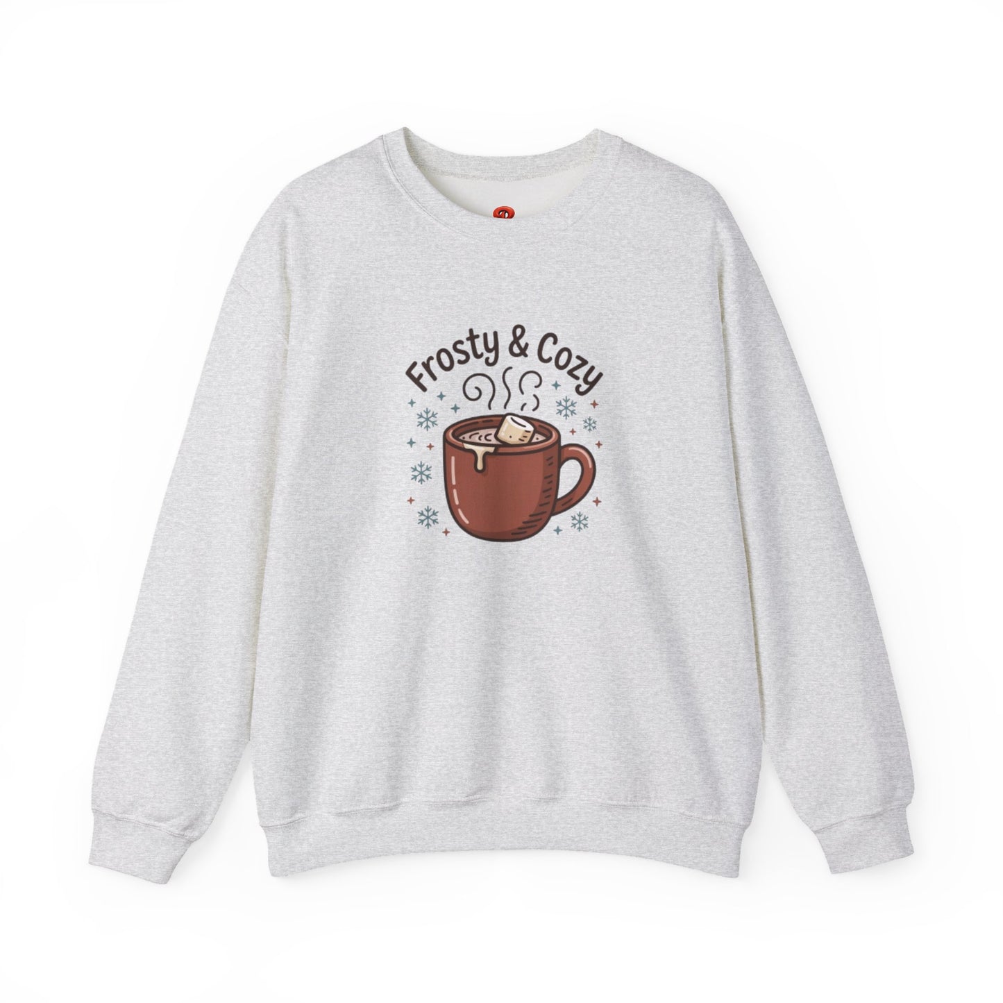 Sweatshirt – Frosty & Cozy Winter Sweatshirt with Hot Chocolate Graphic, Warm Casual Pullover