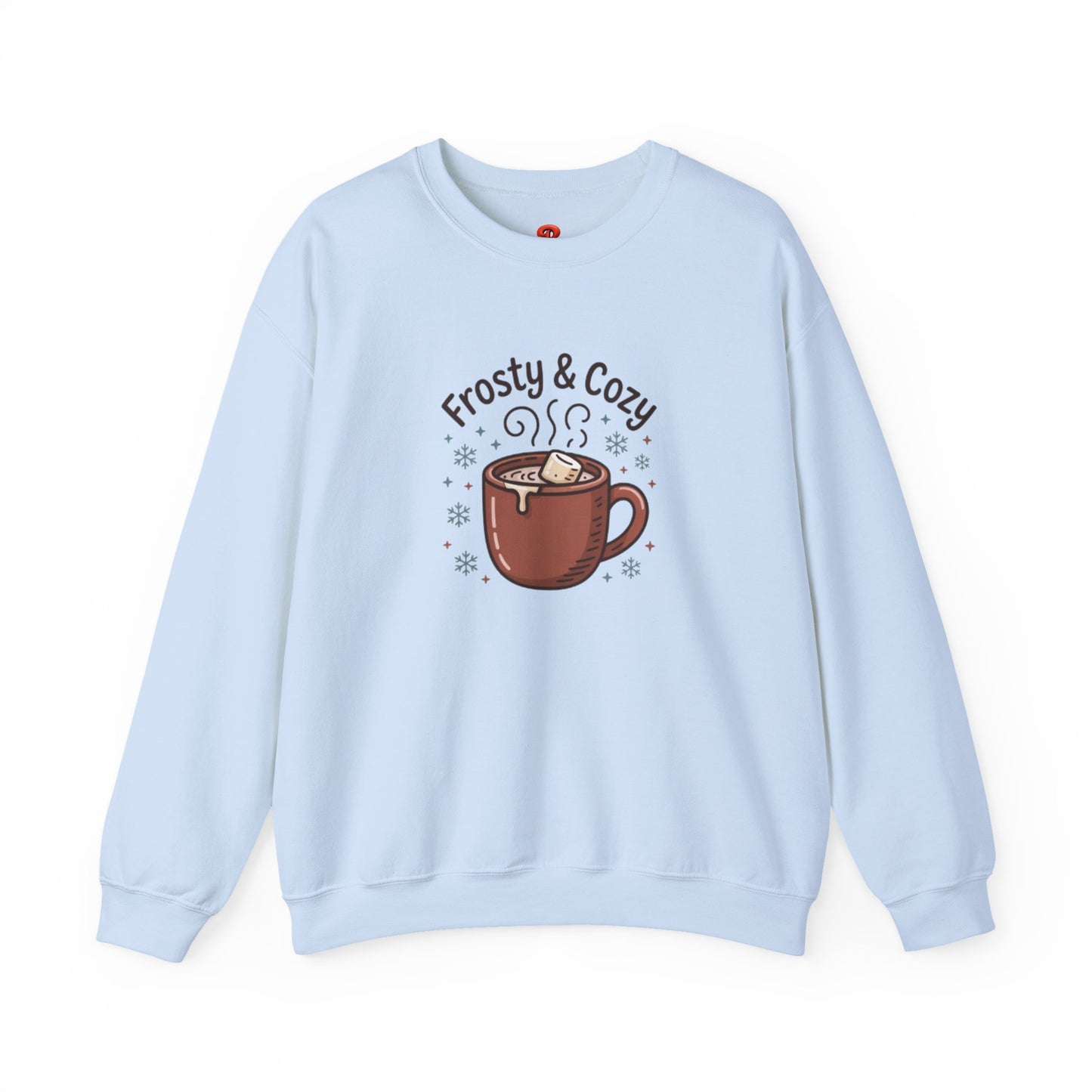 Sweatshirt – Frosty & Cozy Winter Sweatshirt with Hot Chocolate Graphic, Warm Casual Pullover