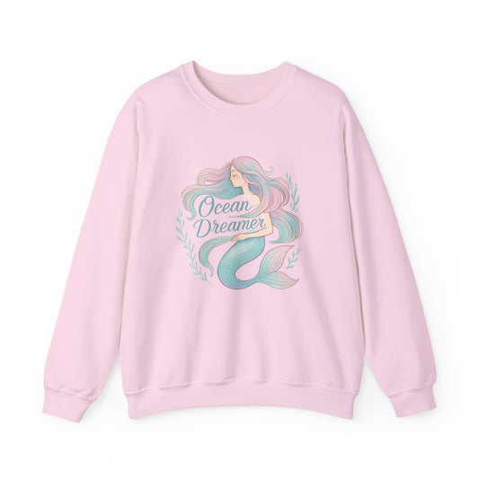 Ocean Dreamer Mermaid Sweatshirt – Pastel Colors Sweatshirt for Women & Girls