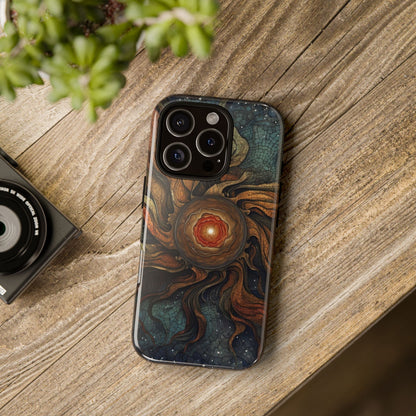 Phone Case Sun Core Galaxy – Abstract Cosmic Art Design