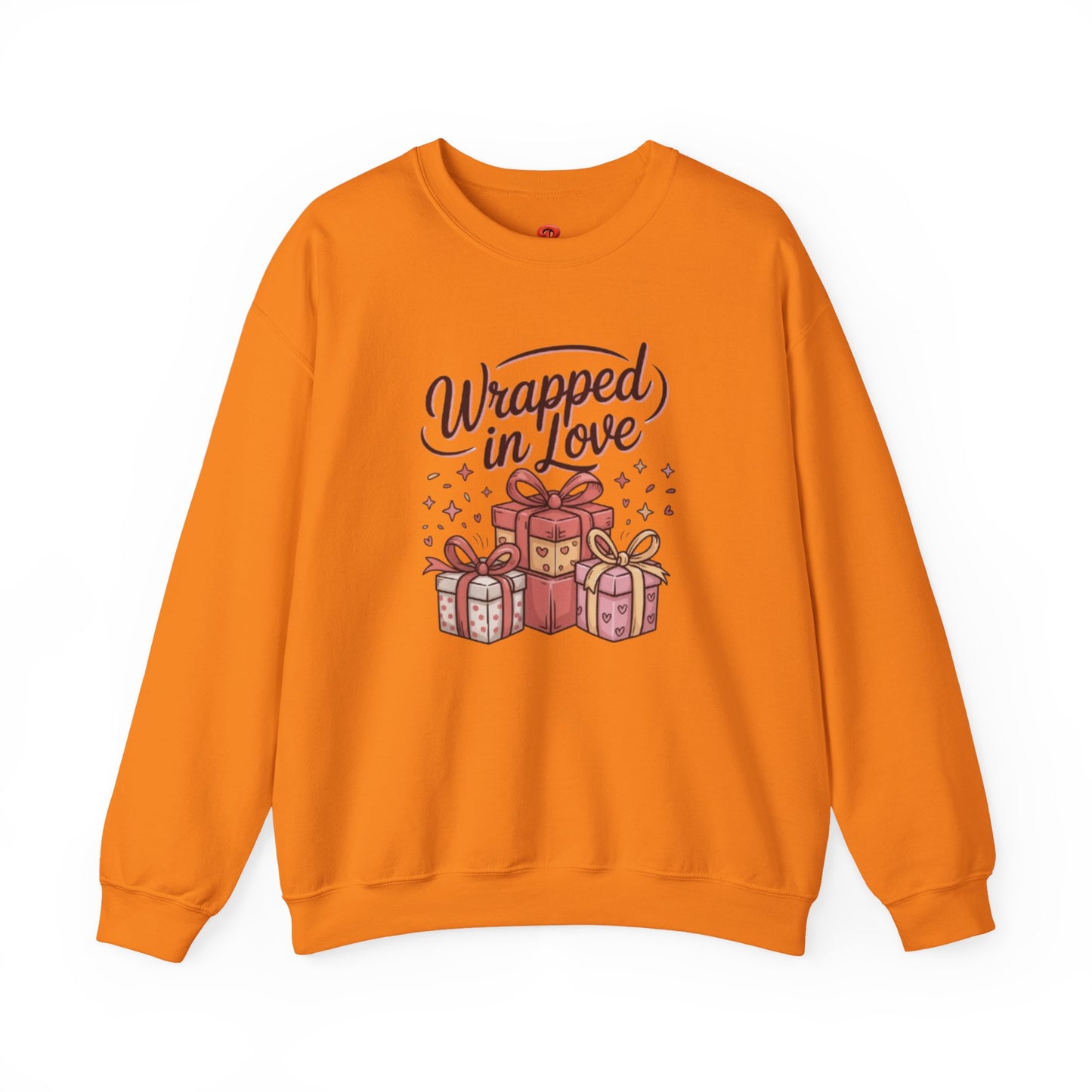 Sweatshirt "Wrapped in Love" Graphic – Cute Gift Box Design, Cozy Fall & Winter Pullover