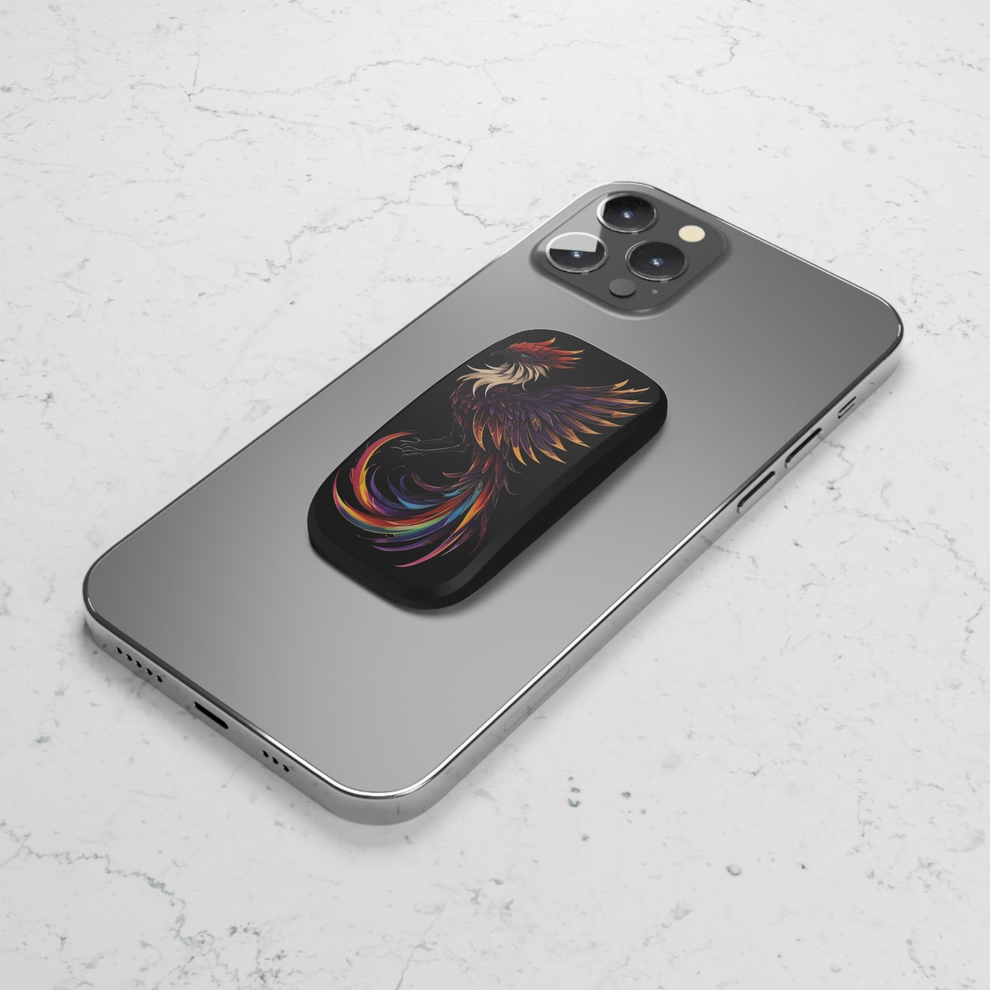 Unique Phoenix Flight Phone Stand – Vibrant Grip & Kickstand for iPhone & Samsung