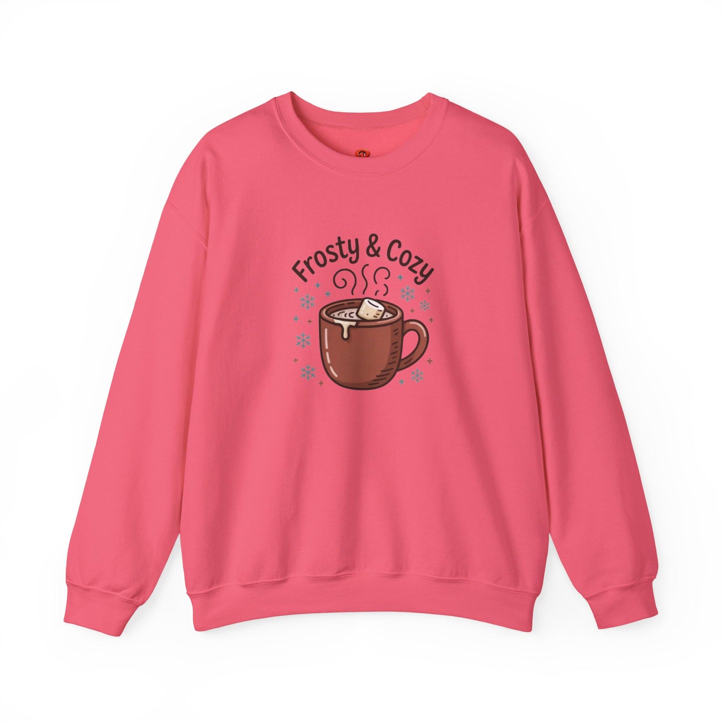 Sweatshirt – Frosty & Cozy Winter Sweatshirt with Hot Chocolate Graphic, Warm Casual Pullover