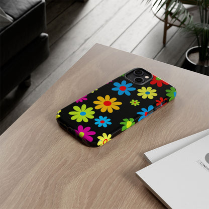 Phone Case Colorful Daisy – Cute Floral Cover - Aesthetic Multicolor Flower Case