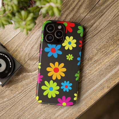 Phone Case Colorful Daisy – Cute Floral Cover - Aesthetic Multicolor Flower Case