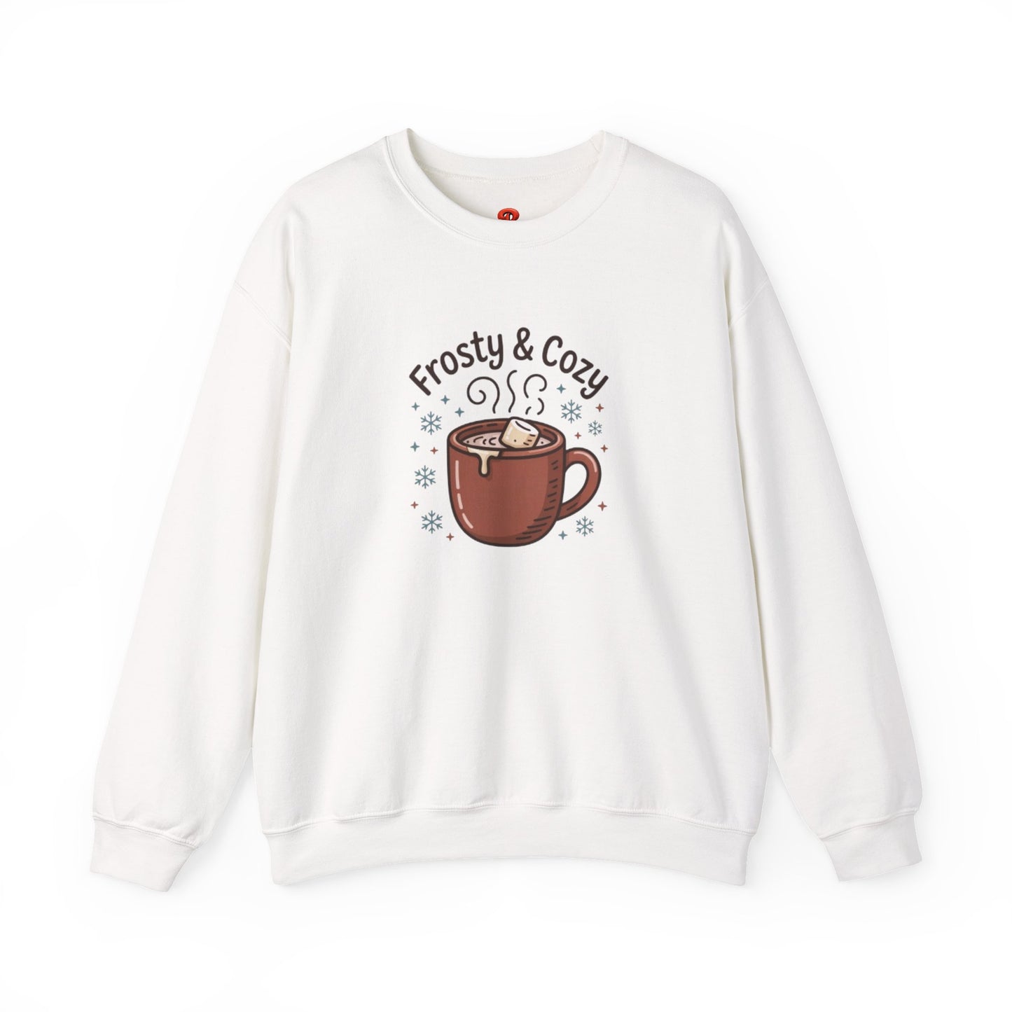 Sweatshirt – Frosty & Cozy Winter Sweatshirt with Hot Chocolate Graphic, Warm Casual Pullover